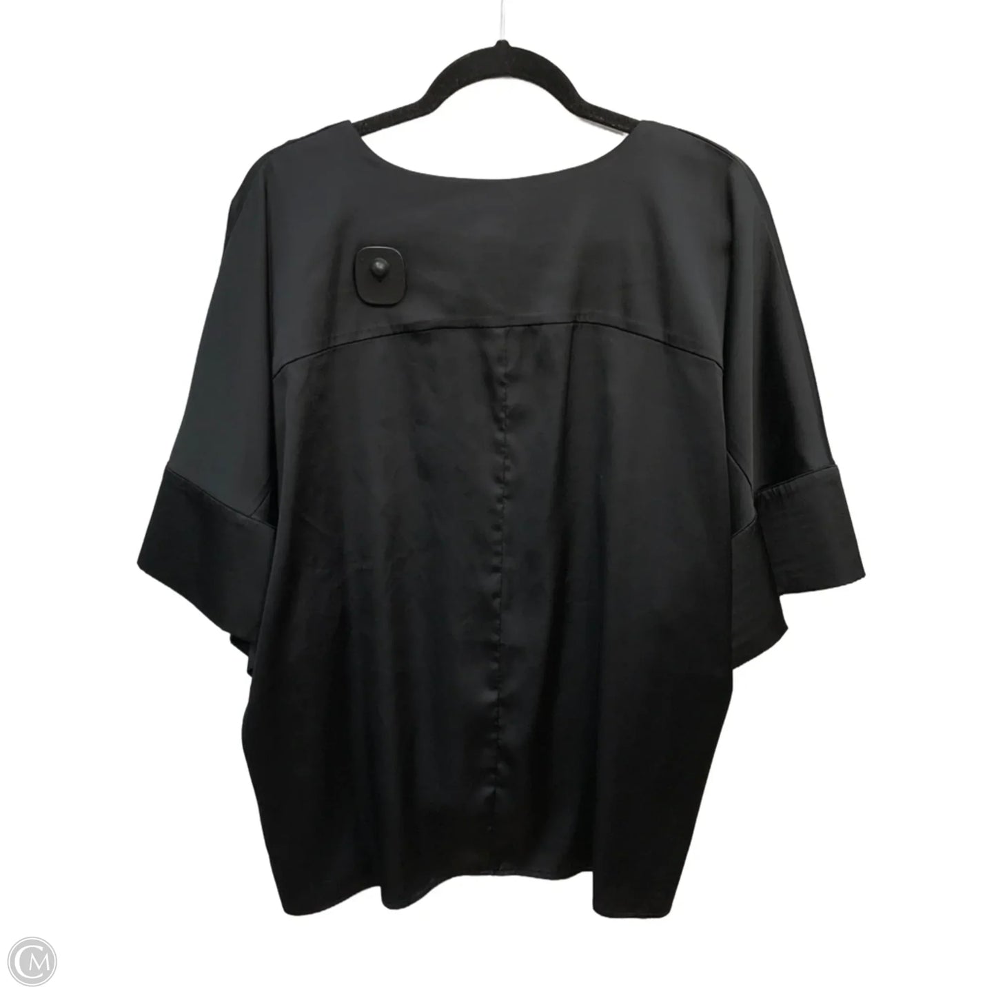 Top Short Sleeve By Worthington In Black, Size: Xxl