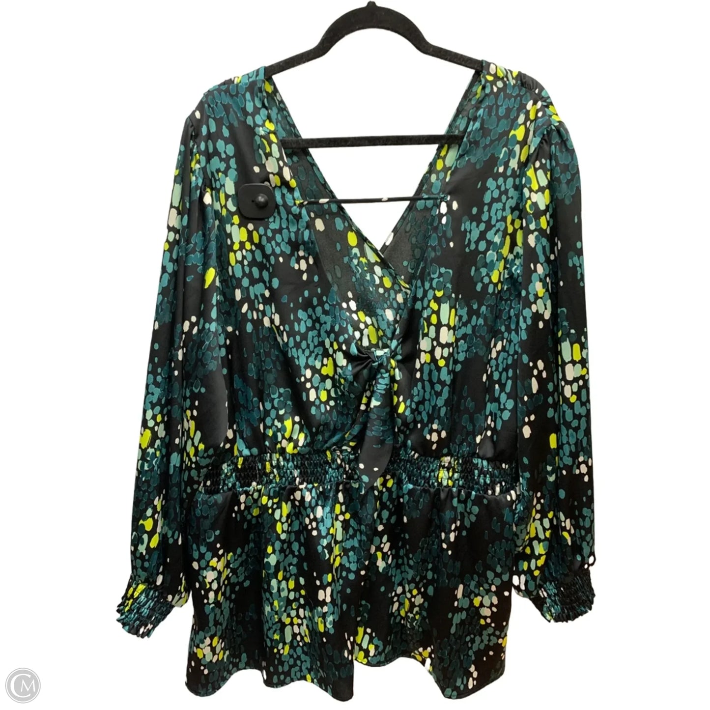 Blouse Long Sleeve By Torrid In Green, Size: 4x