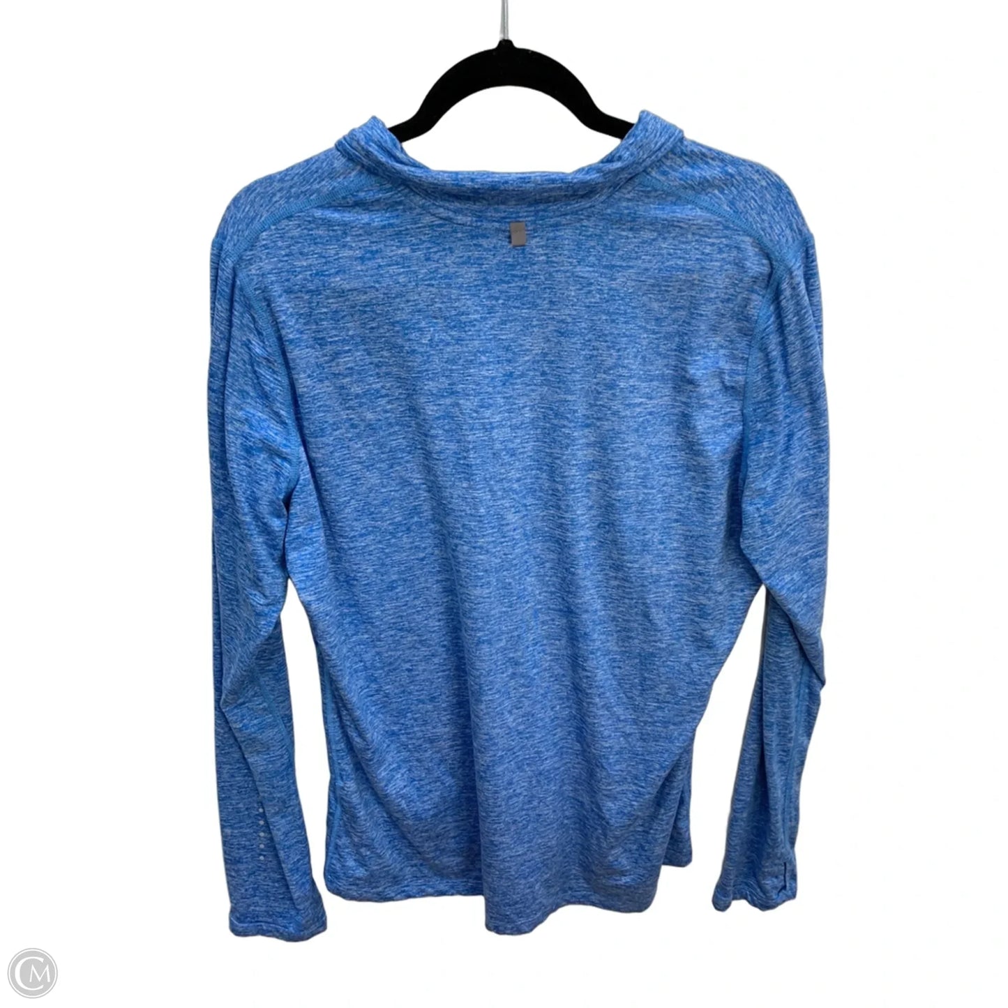 Athletic Top Long Sleeve Collar By Nike Apparel In Blue, Size: Xl