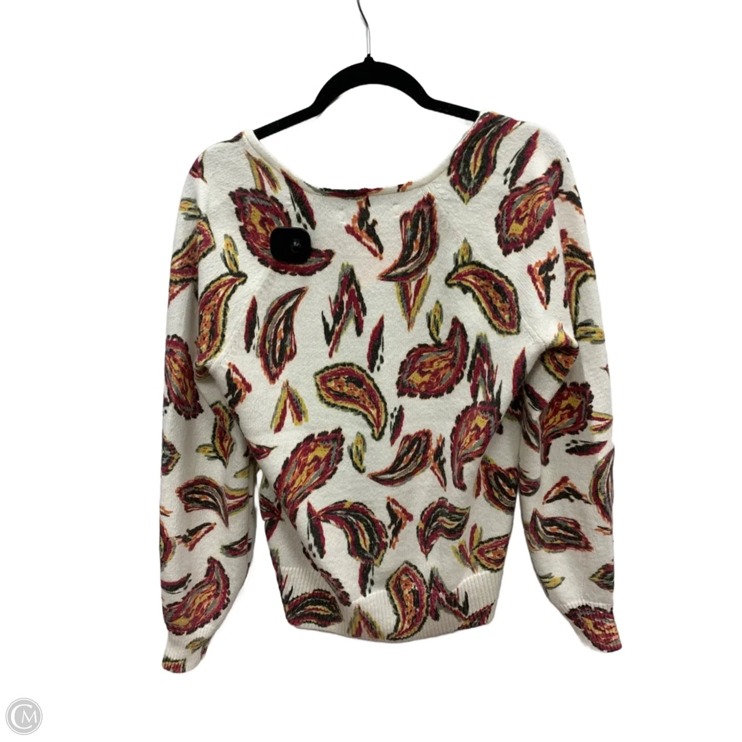 Sweater By Loft In Paisley Print, Size: M