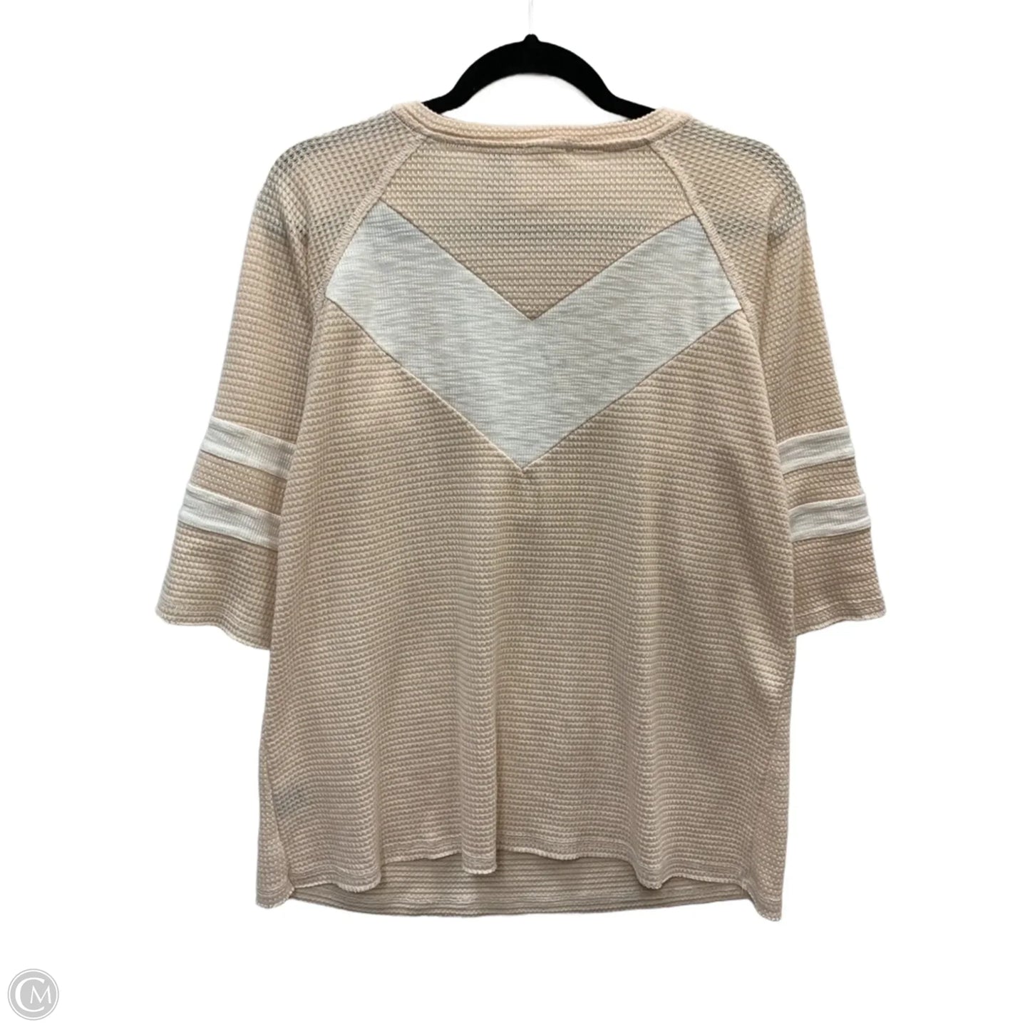 Top Long Sleeve By Pol In Cream, Size: L