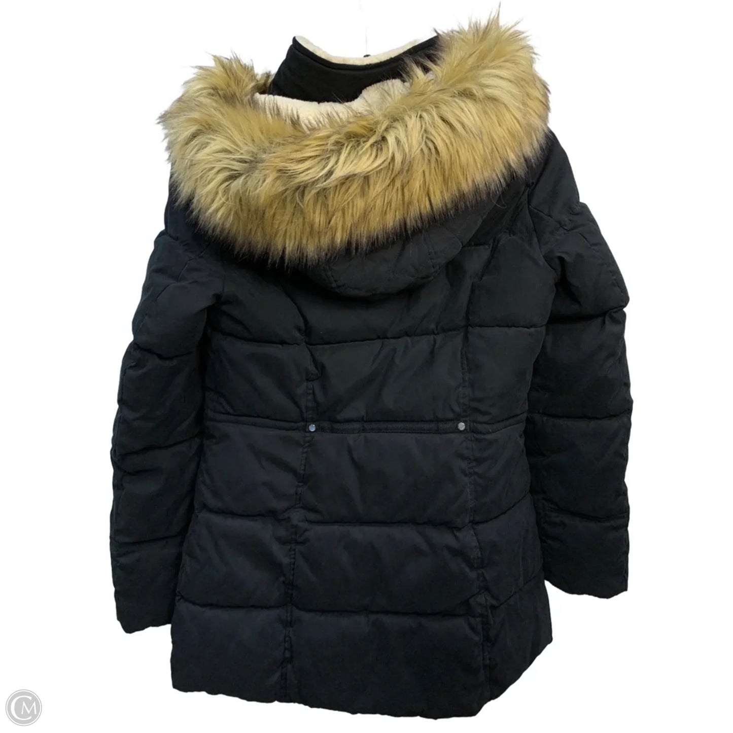 Coat Puffer & Quilted By Ana In Black, Size: S