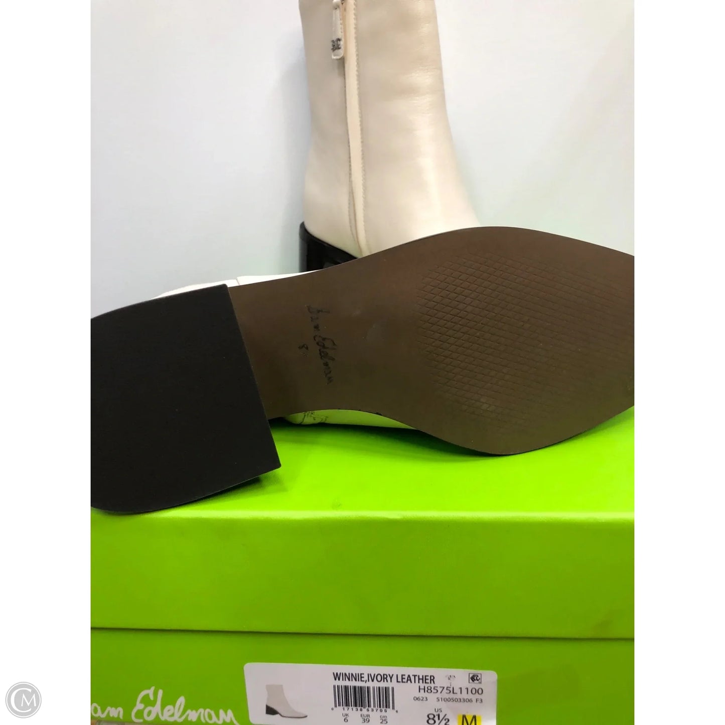Boots Ankle Heels By Sam Edelman In Beige, Size: 8.5