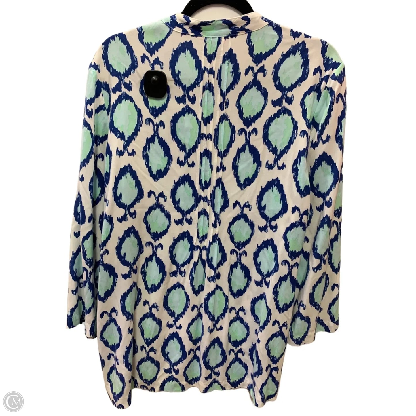 Top Long Sleeve Designer By Lilly Pulitzer In Blue, Size: L