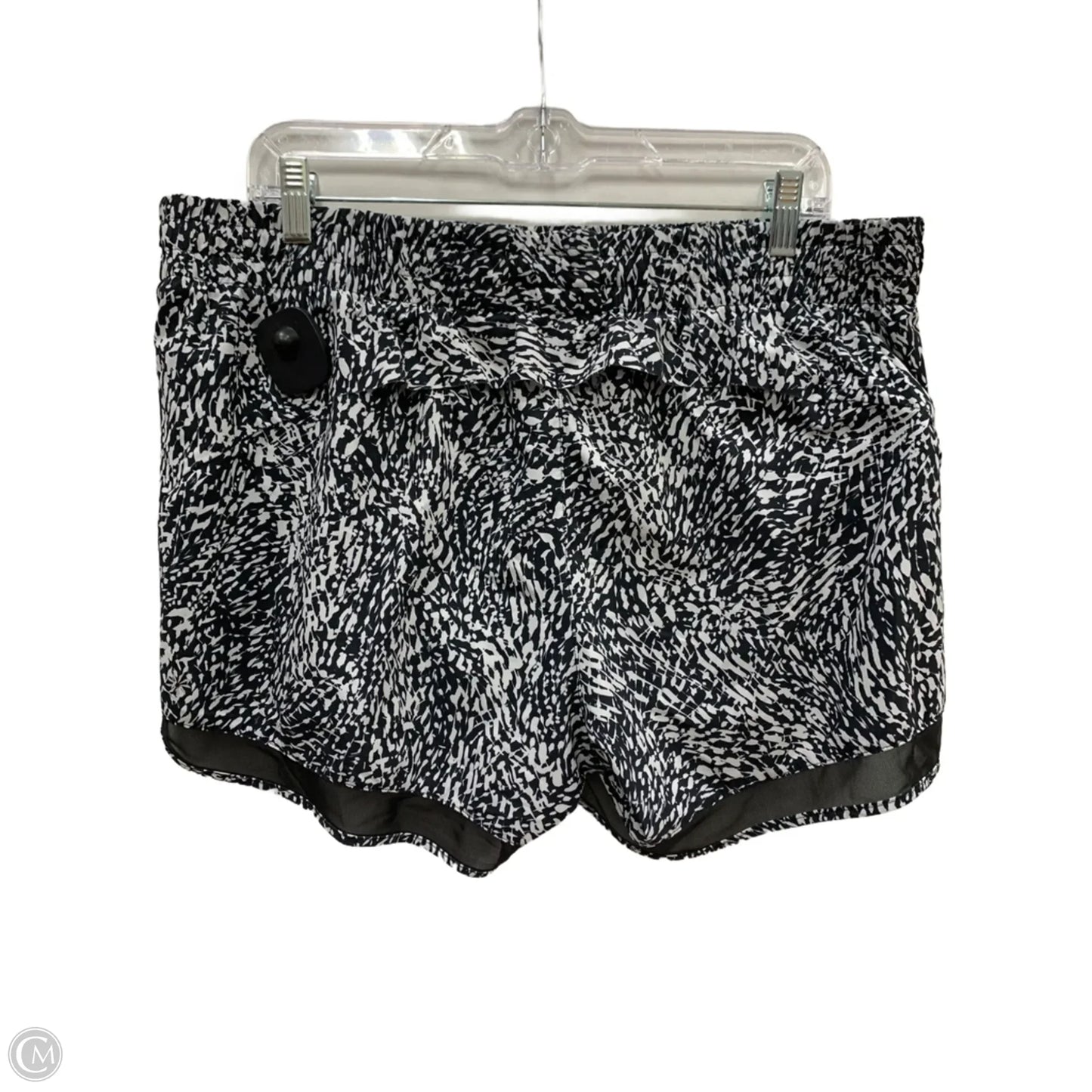Athletic Shorts By Athleta In Black & White, Size: Xl