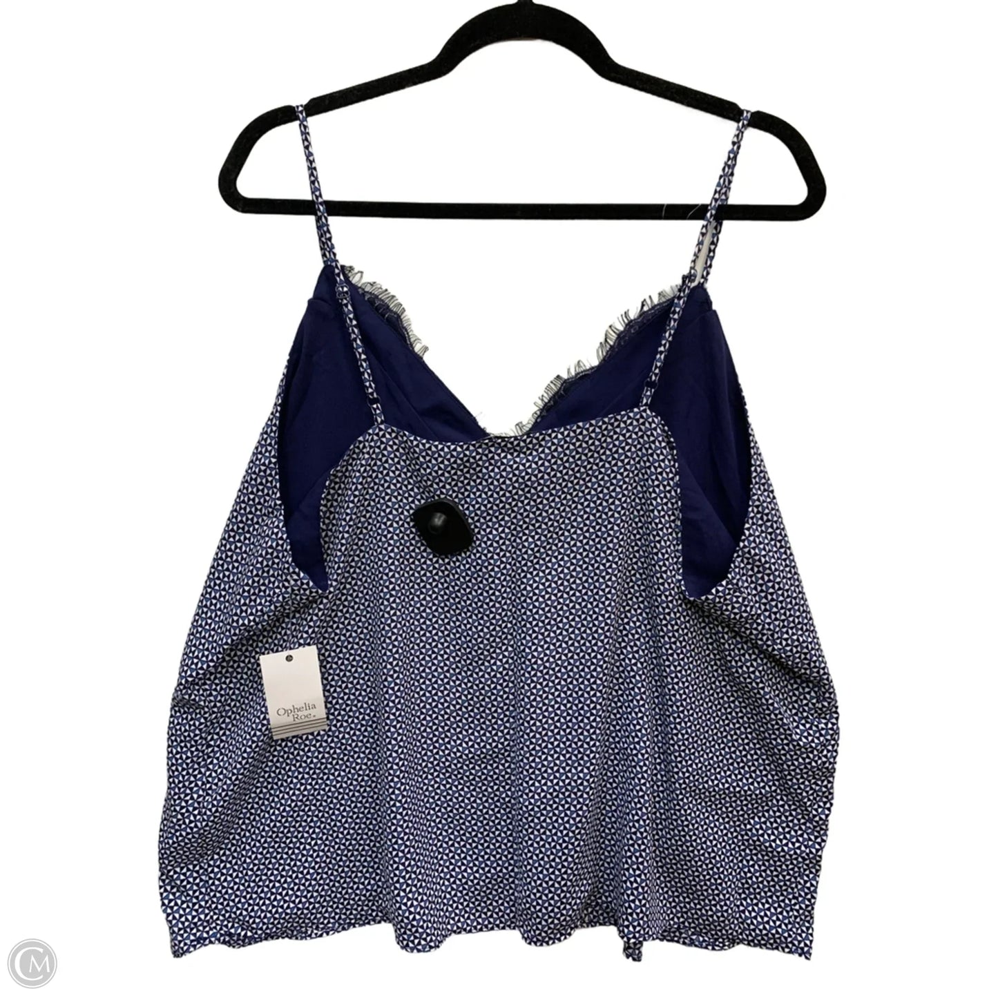 Blouse Sleeveless By Ophelia Roe In Navy, Size: 2x