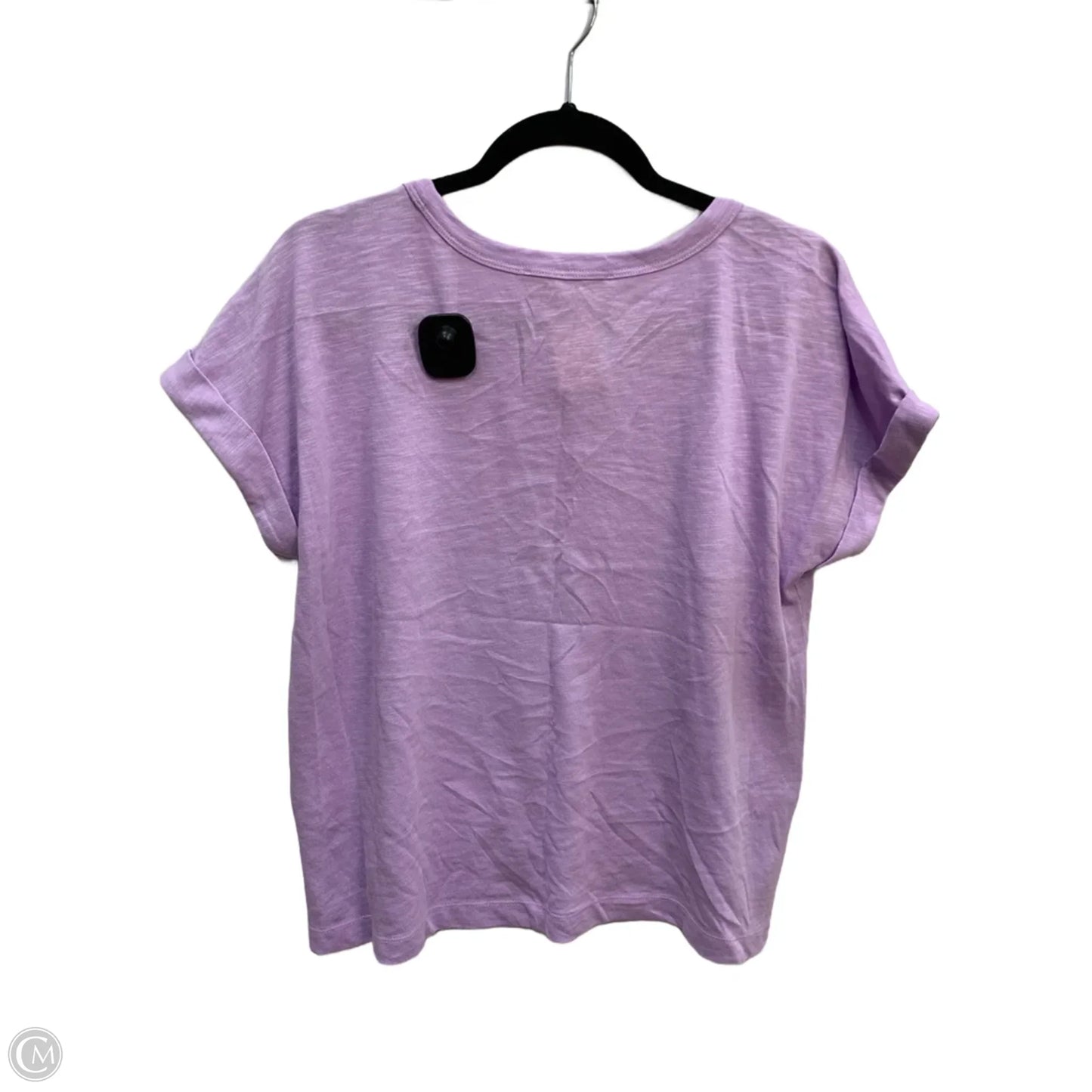 Top Short Sleeve By Loft In Purple, Size: M