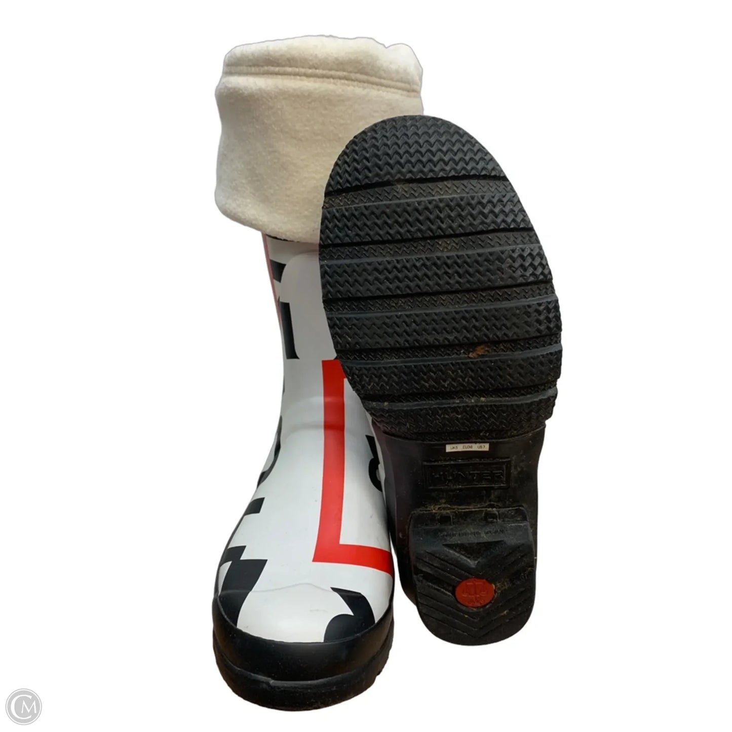 Boots Rain By Hunter In White, Size: 7