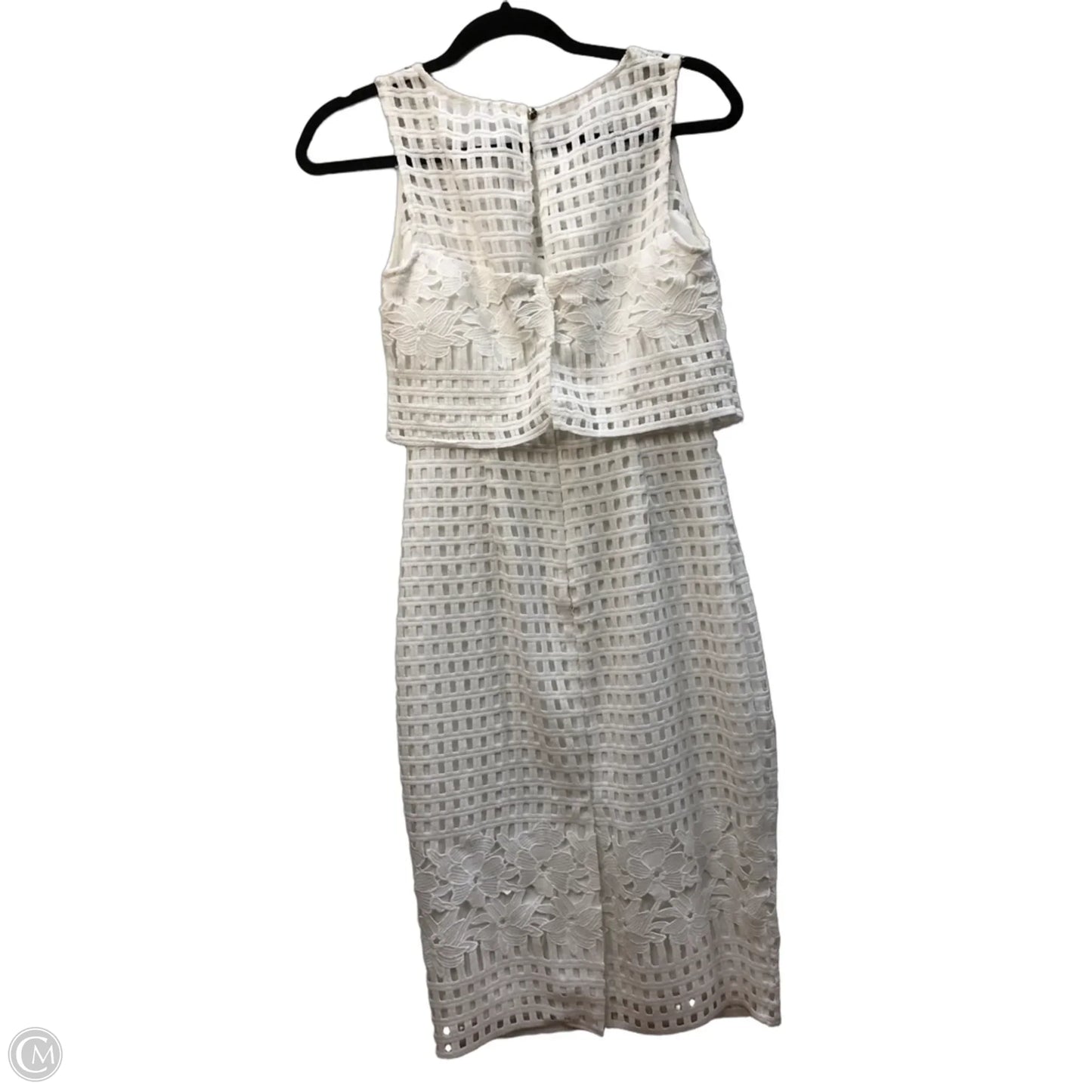 Dress Casual Midi By Guess In White, Size: 2