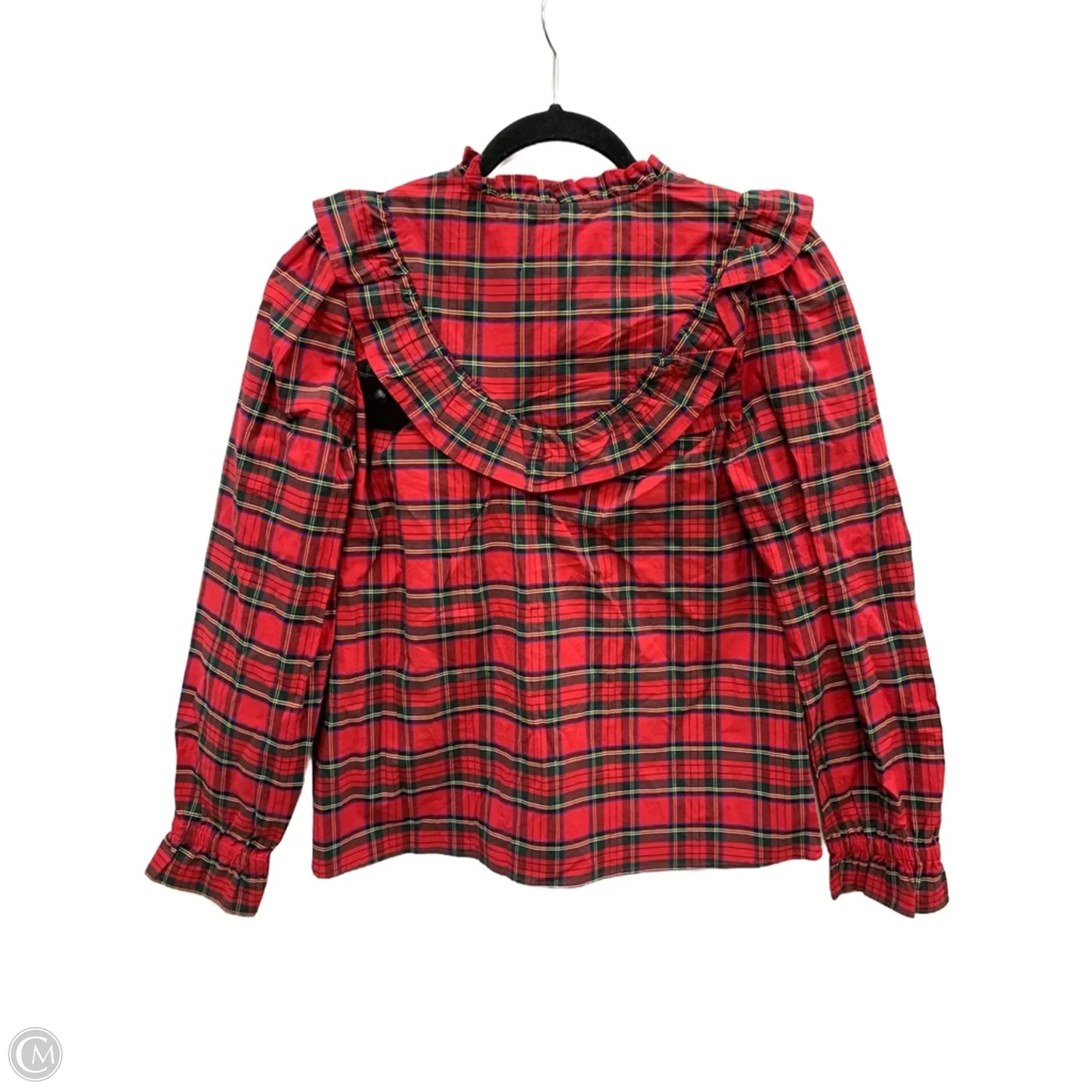 Blouse Long Sleeve By Sail To Sable In Red, Size: S