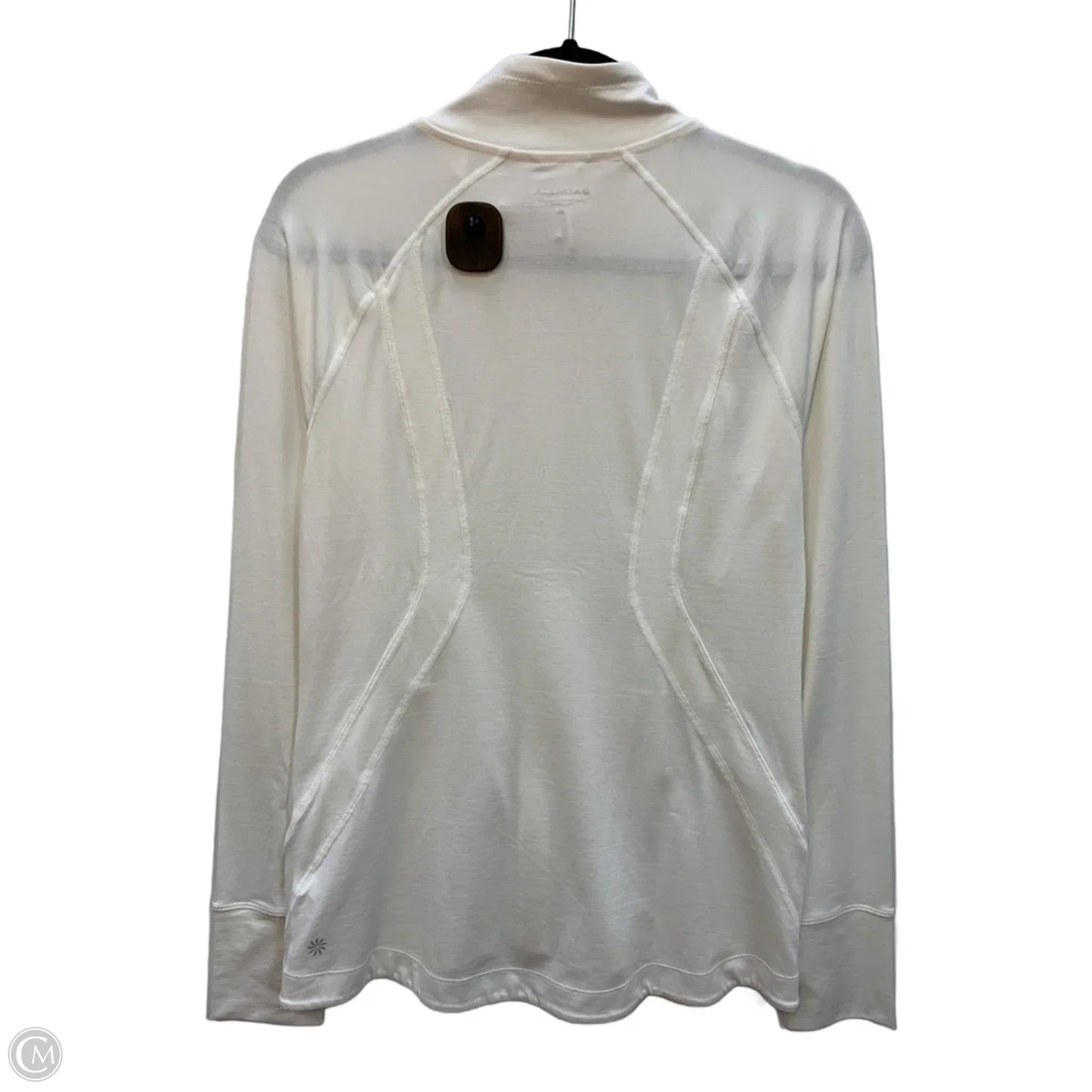 Athletic Jacket By Athleta In White, Size: M