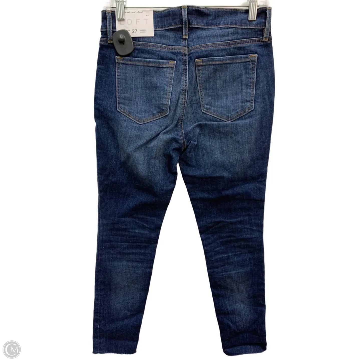 Jeans Skinny By Loft In Blue Denim, Size: 4
