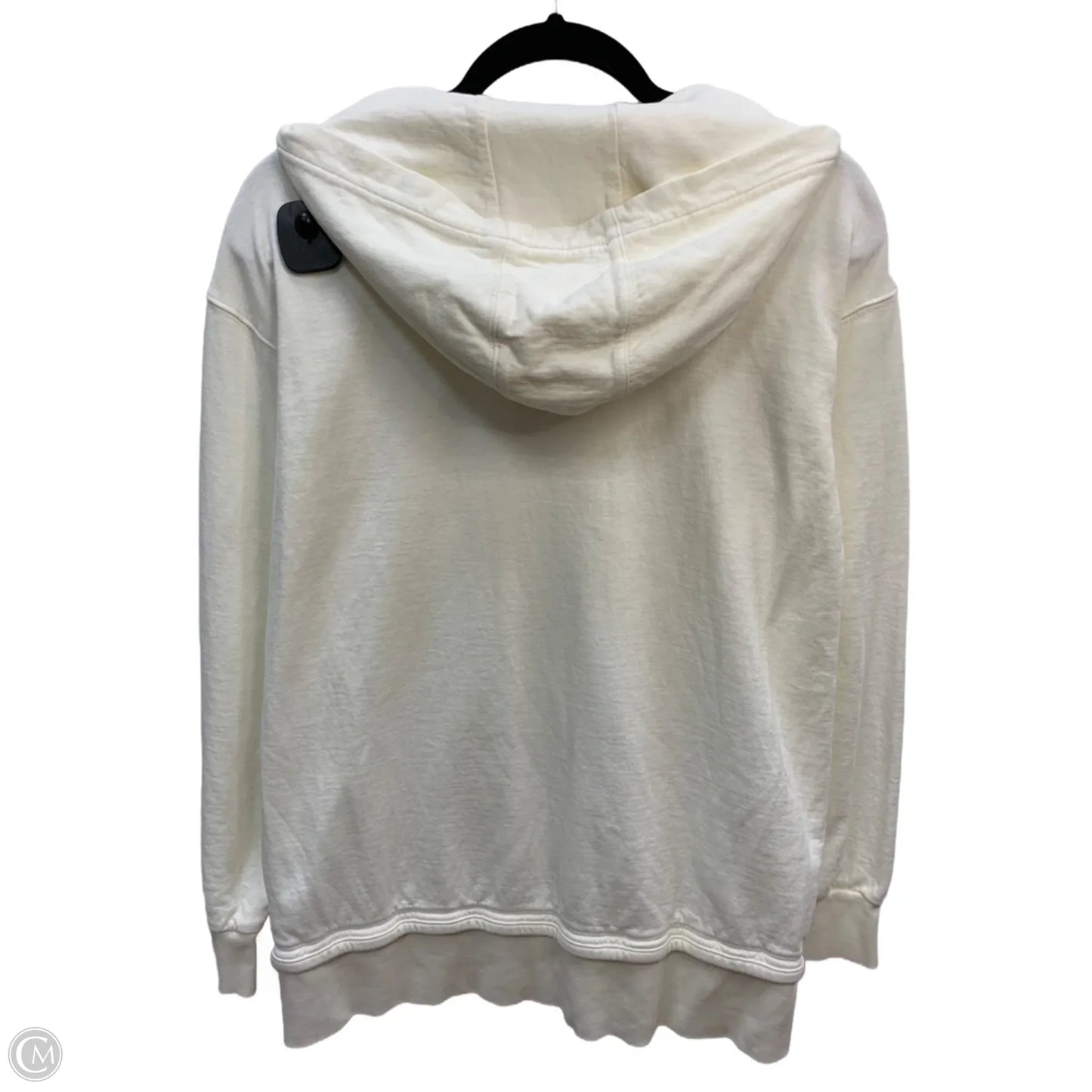 Sweatshirt Hoodie By Athleta In Cream, Size: S