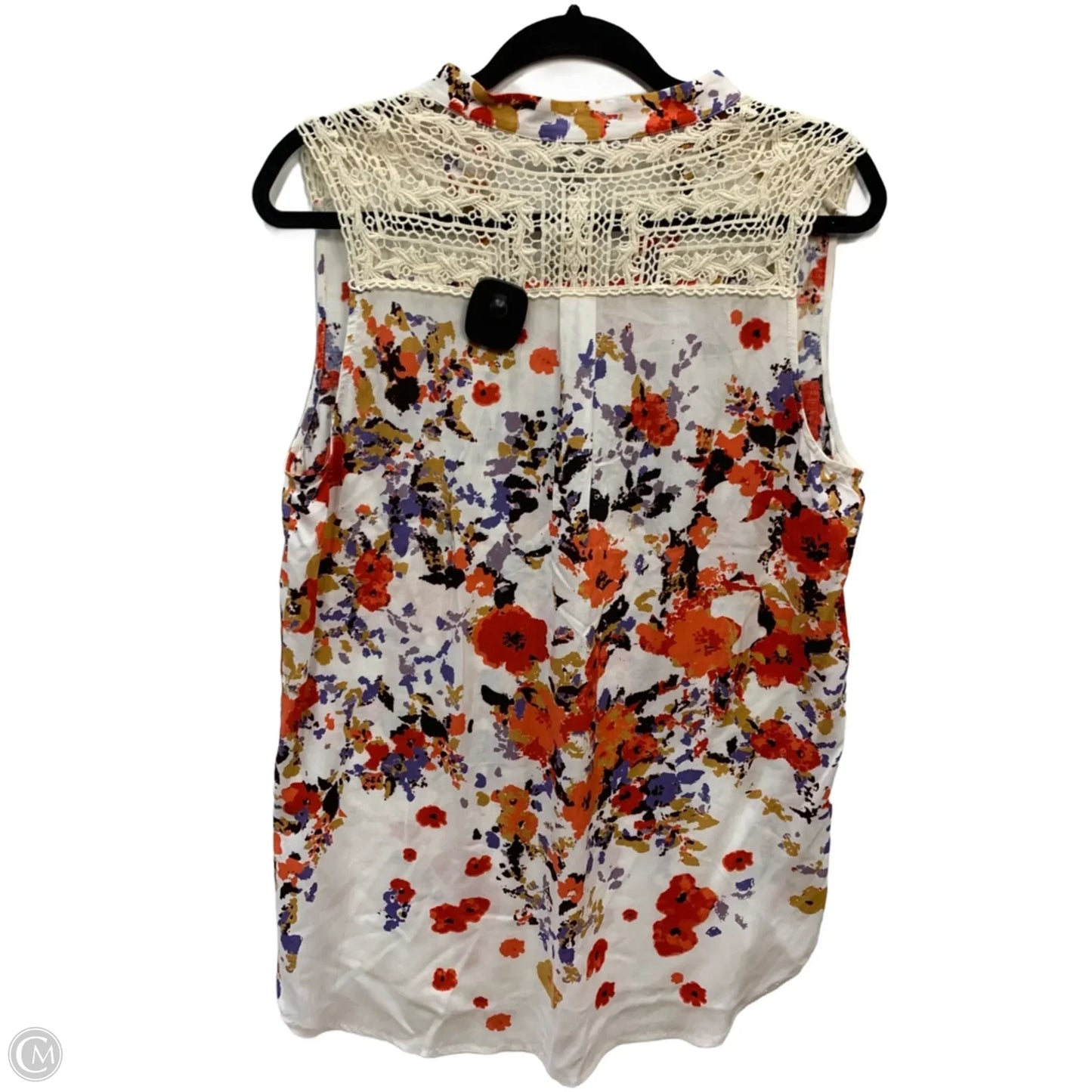 Tank Top By Market & Spruce In Floral Print, Size: L