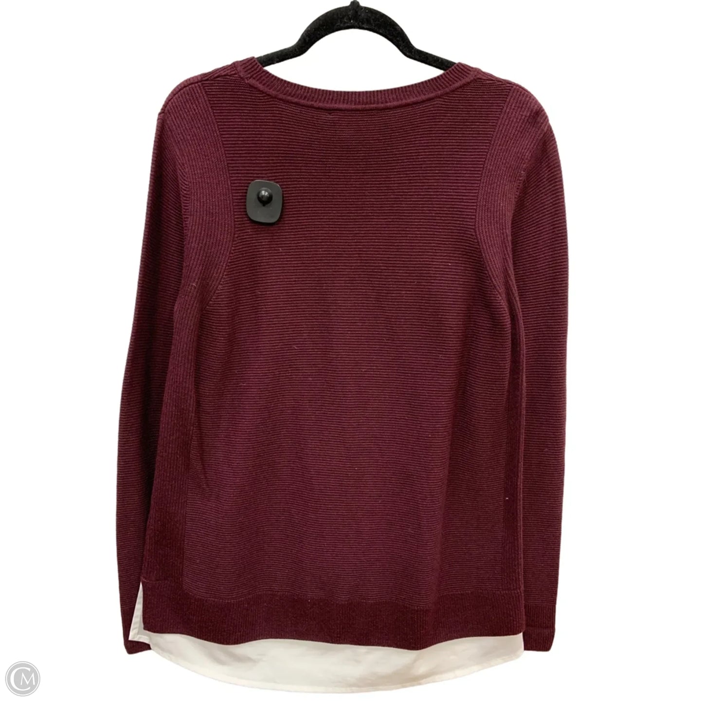 Sweater By Hilary Radley In Maroon, Size: L