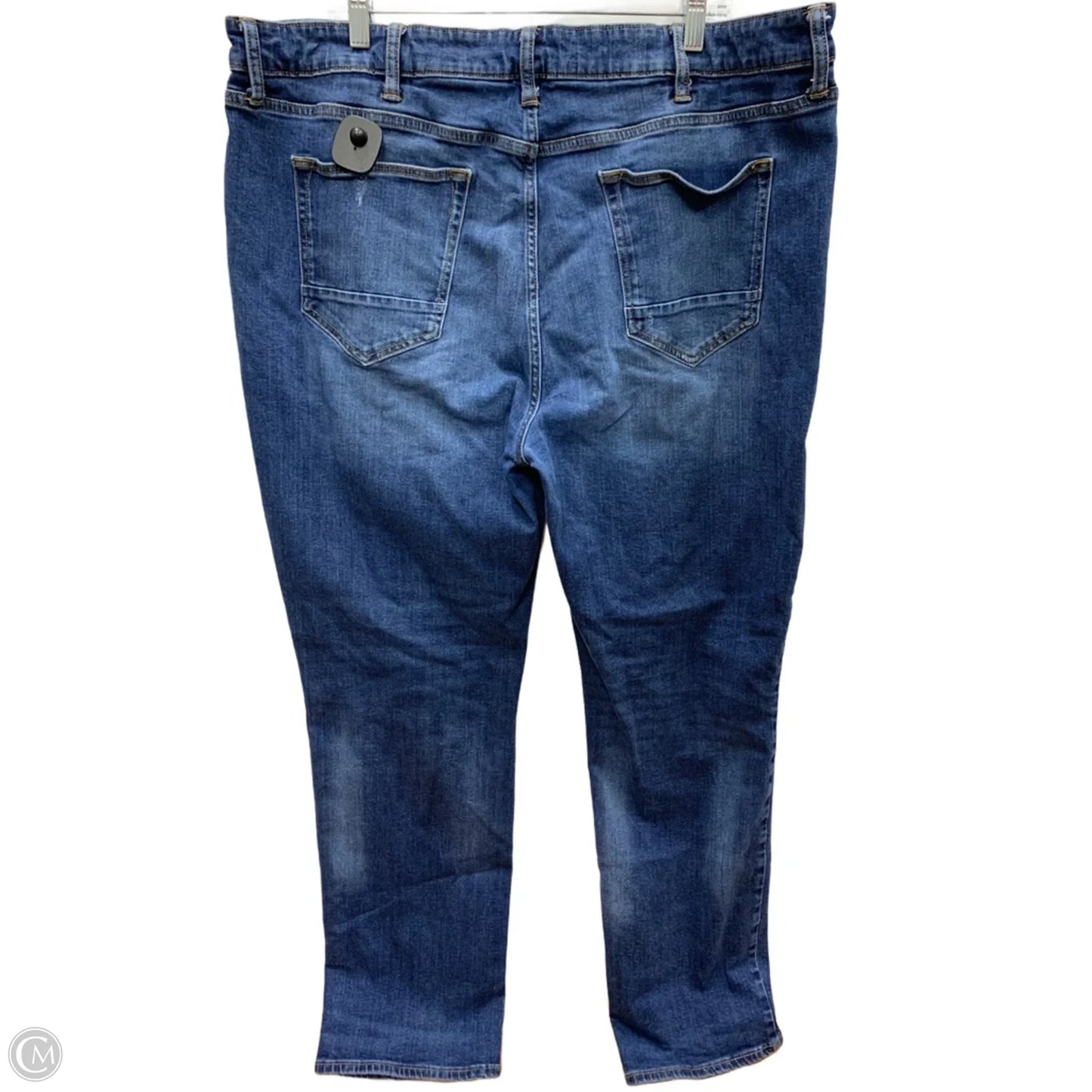 Jeans Flared By Arizona In Blue Denim, Size: 28