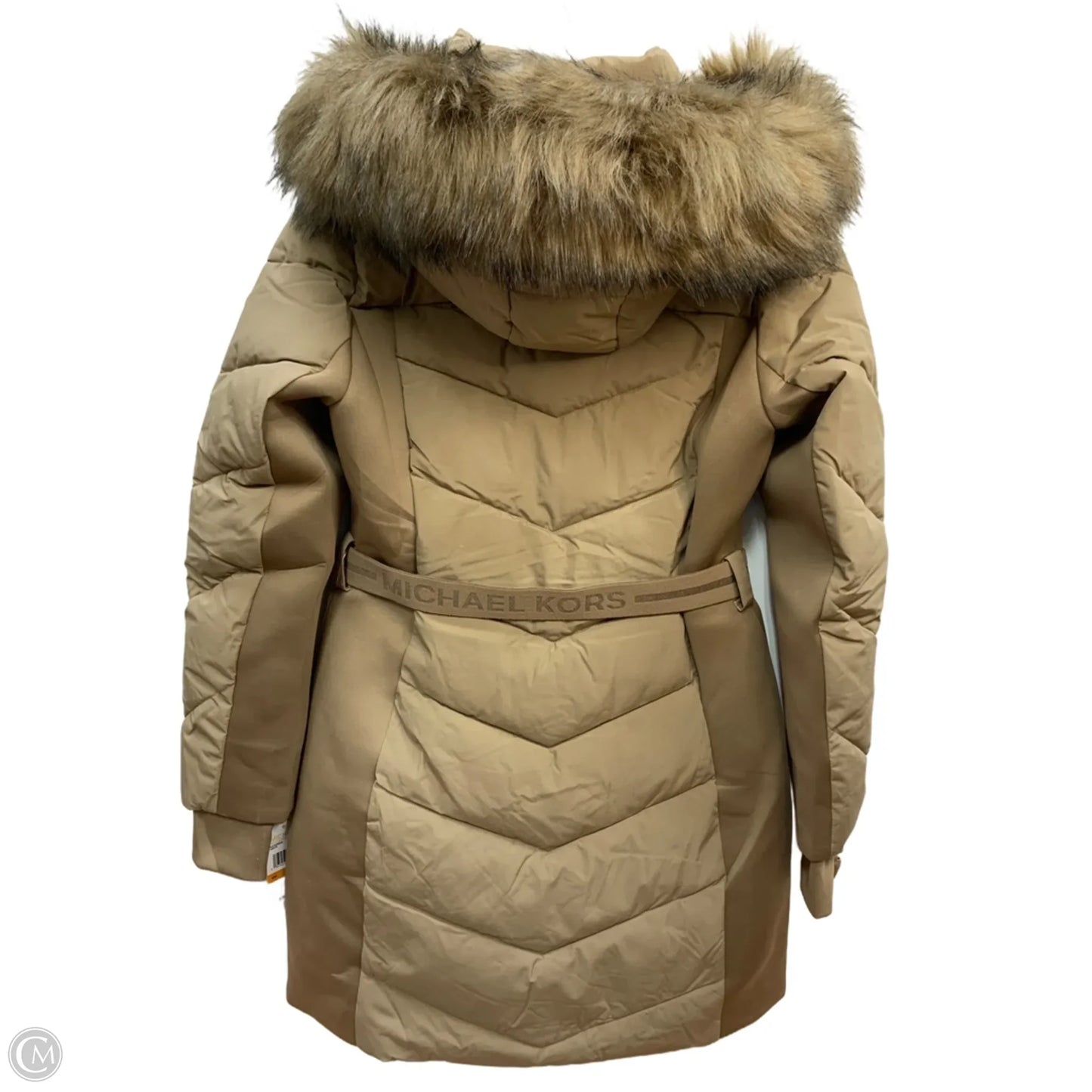 Coat Puffer & Quilted By Michael By Michael Kors In Tan, Size: S