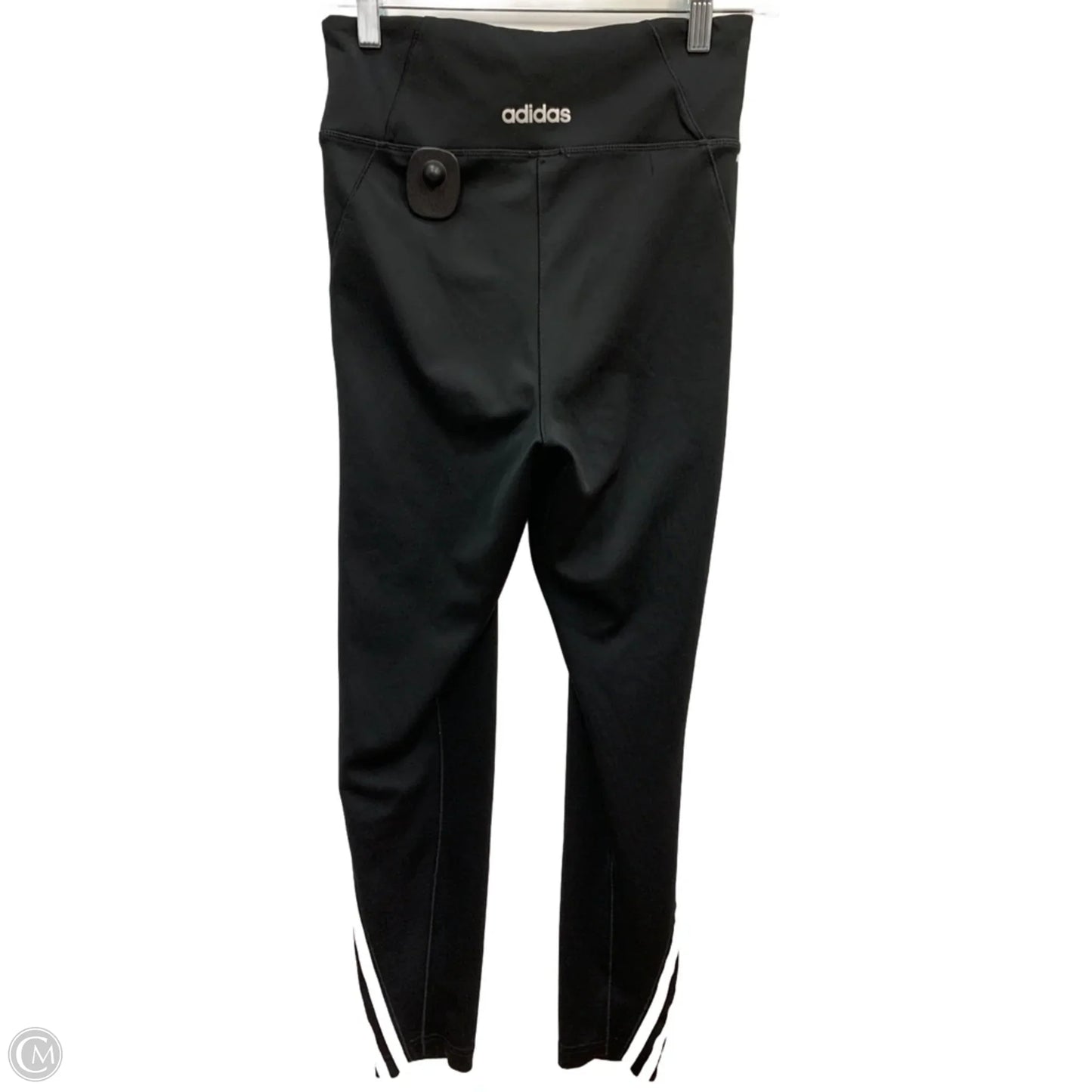 Athletic Leggings By Adidas In Black & Cream, Size: S