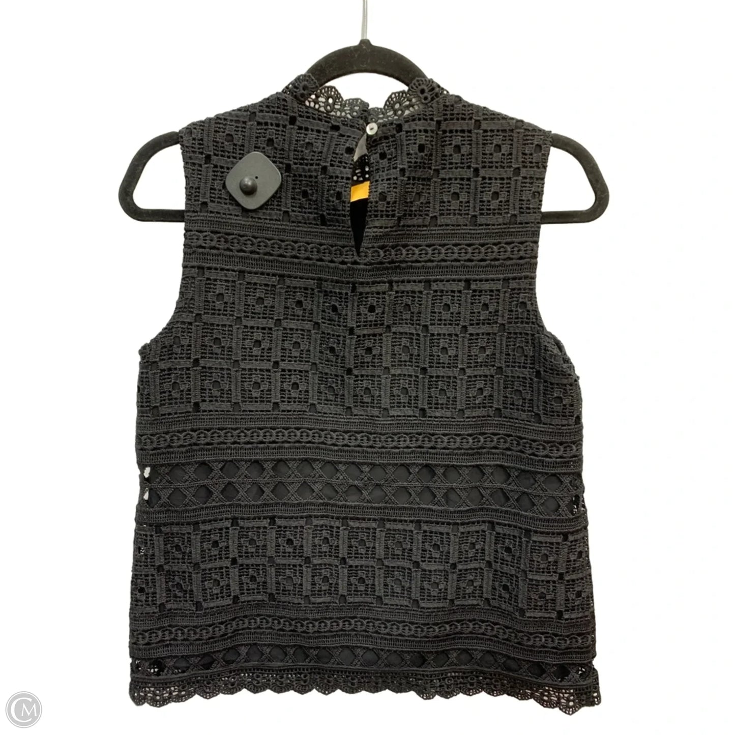 Blouse Sleeveless By Daniel Rainn In Black, Size: Xs
