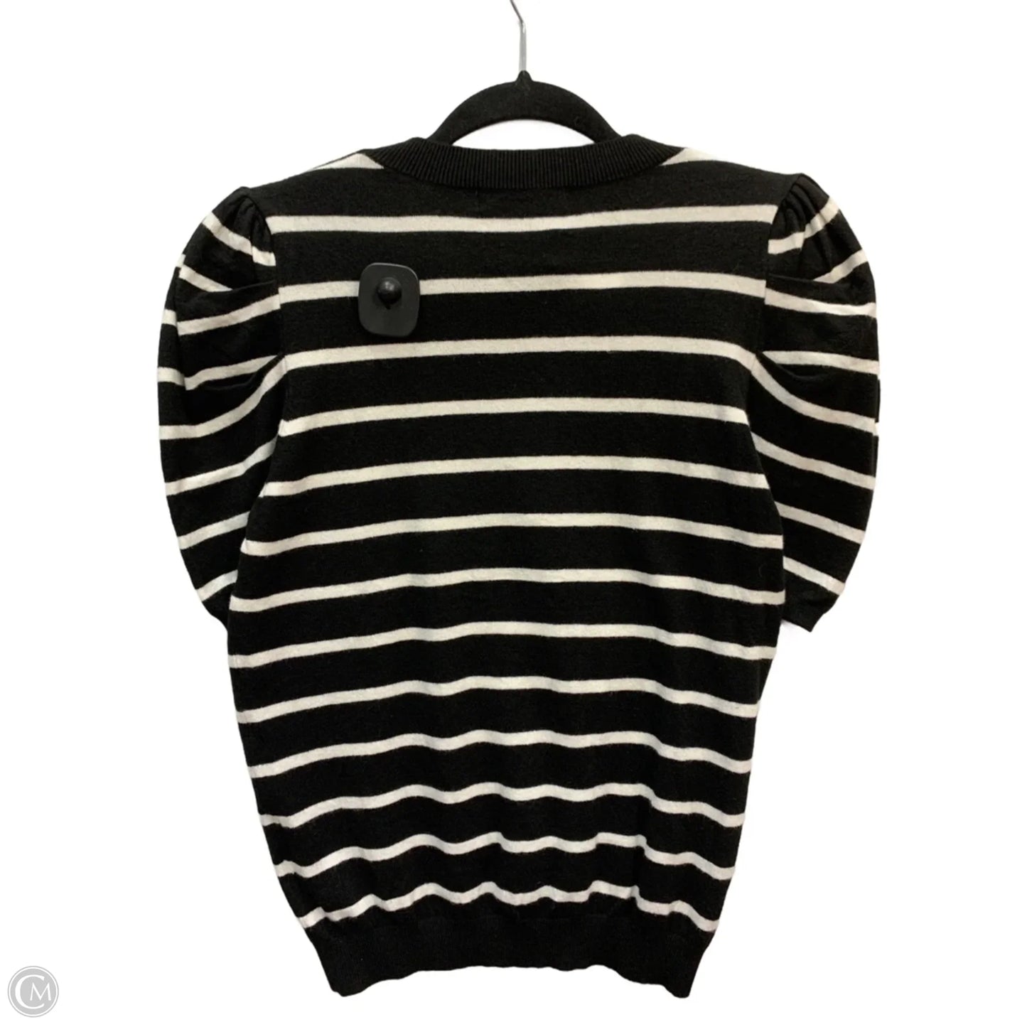 Sweater Short Sleeve By Dokotoo In Black & White, Size: M