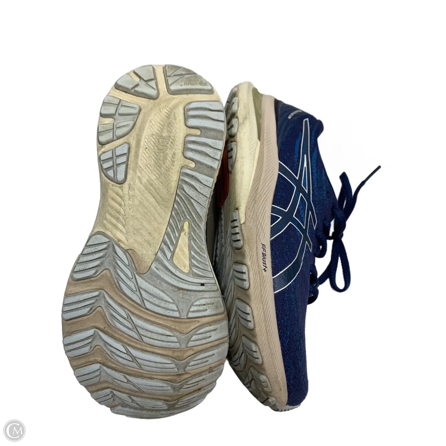 Shoes Athletic By Asics In Blue & Cream, Size: 6.5