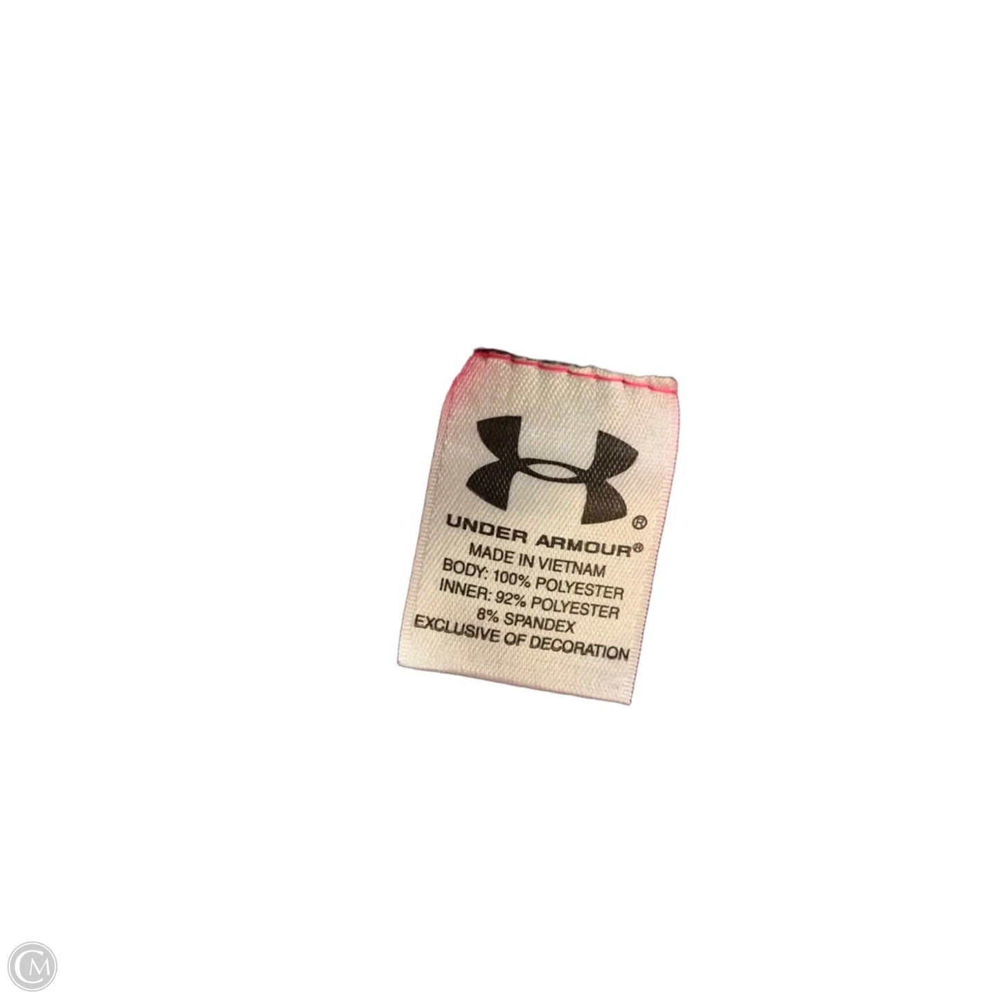 Athletic Sweatshirt Collar By Under Armour In Pink, Size: L