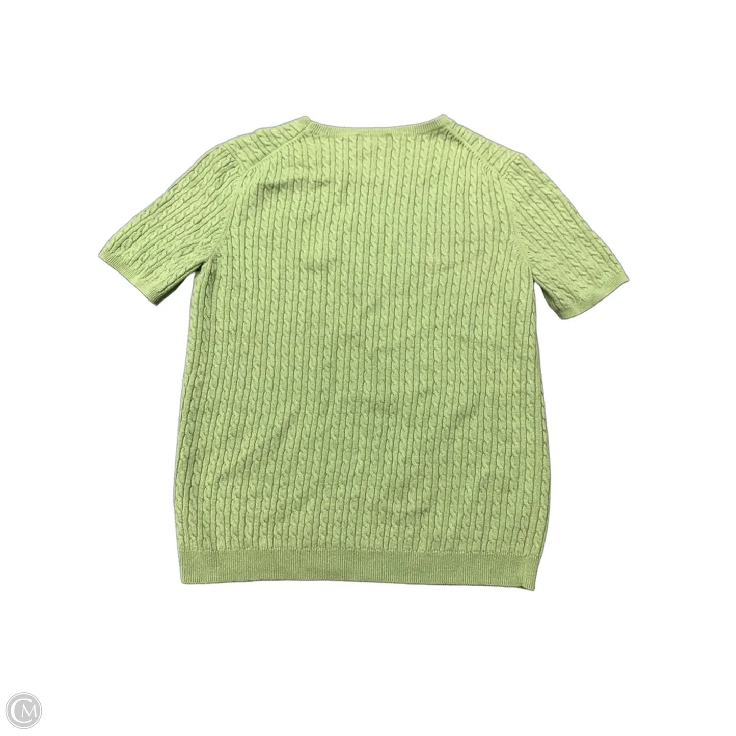 Sweater Short Sleeve By Brooks Brothers In Green, Size: M