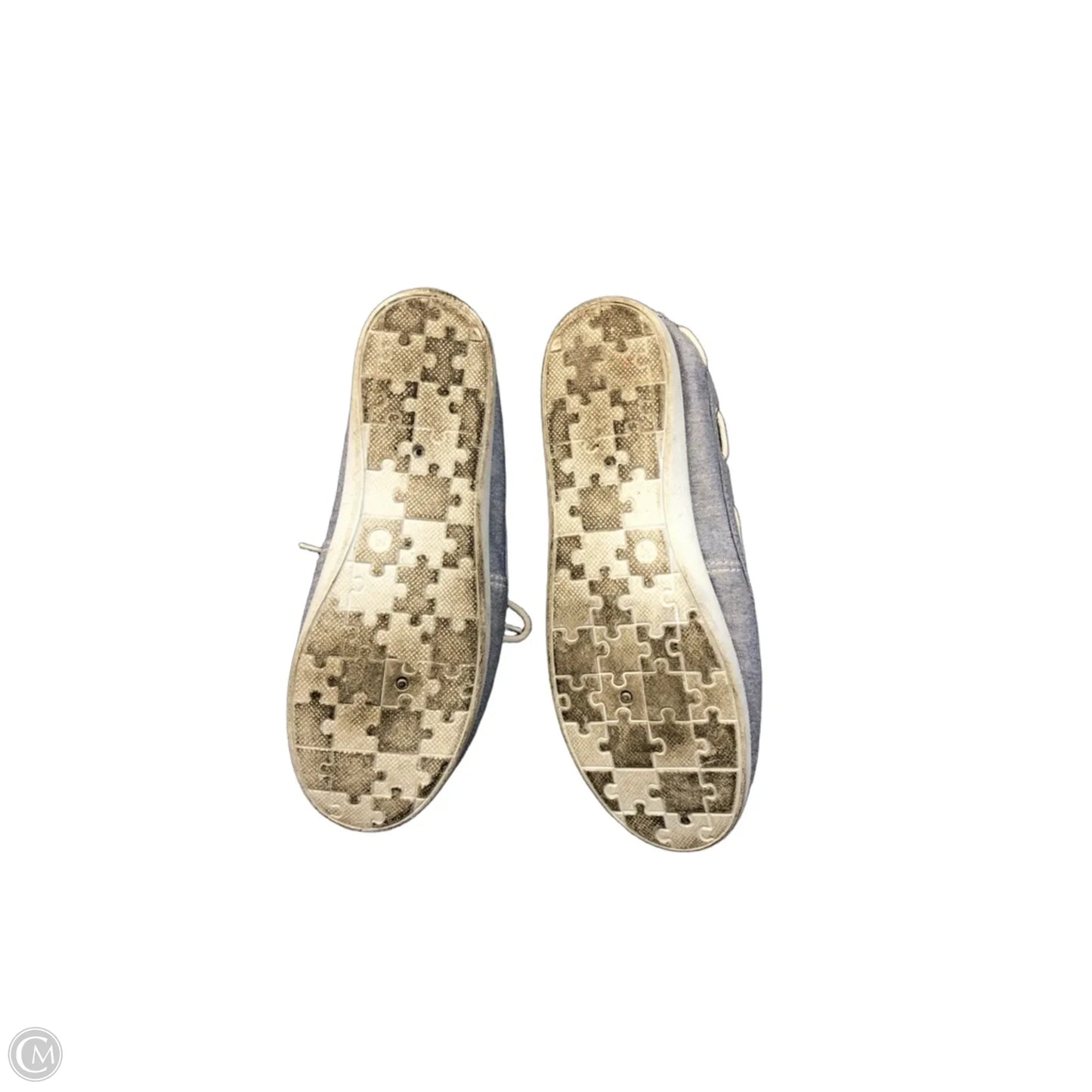 Shoes Flats By Canvas In Blue, Size: 6