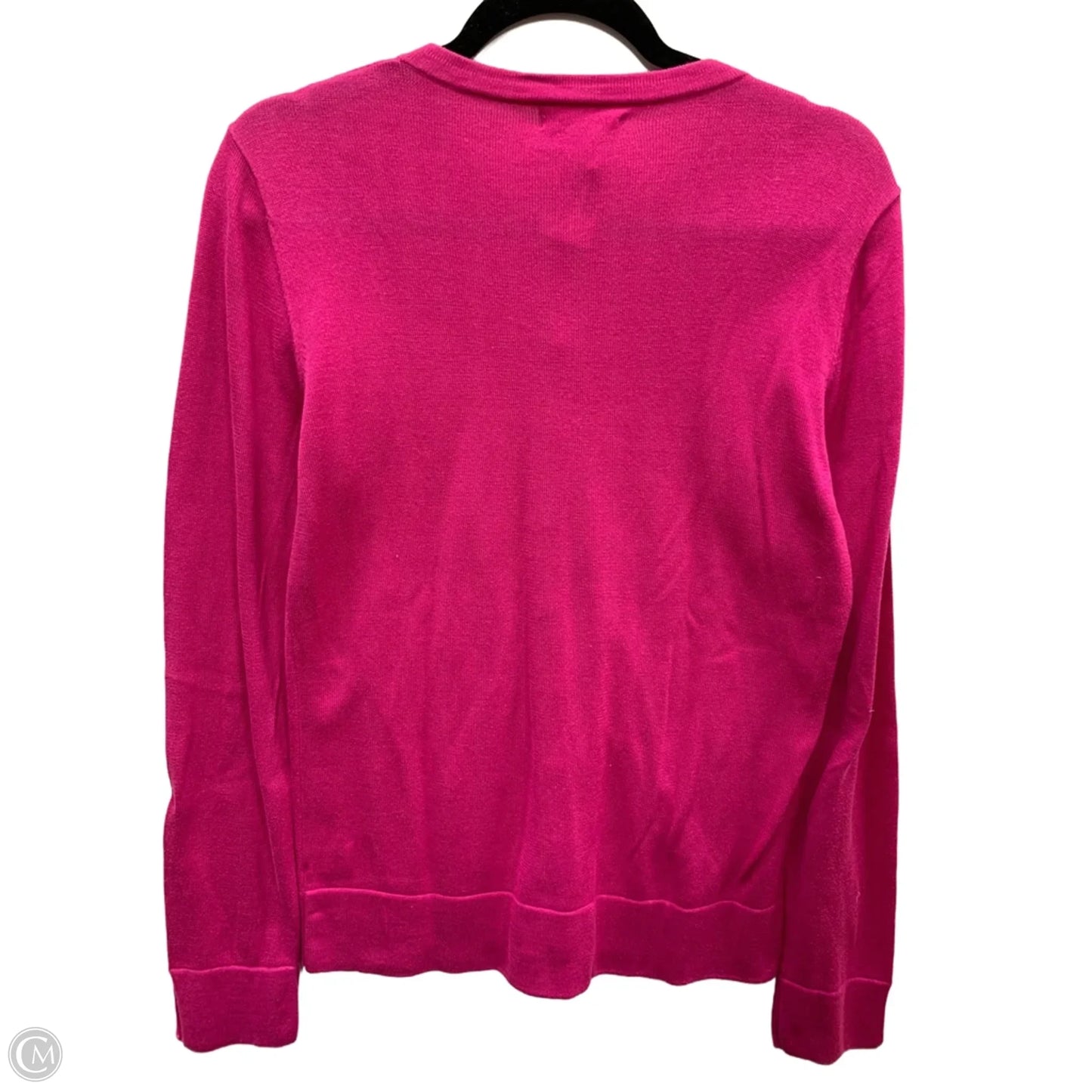 Sweater Cardigan Designer By Lilly Pulitzer In Pink, Size: L