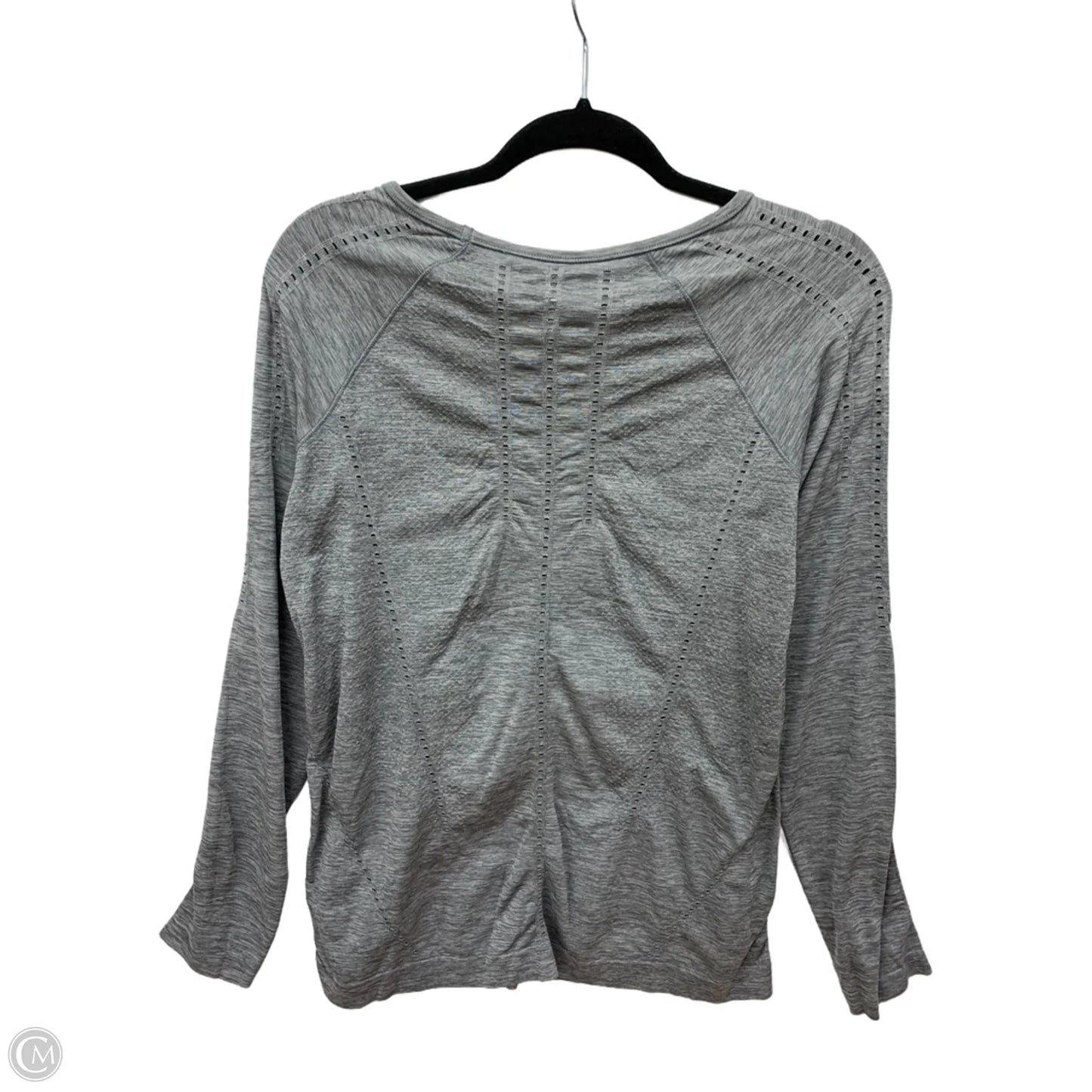Athletic Top Long Sleeve Collar By Athleta In Grey, Size: M