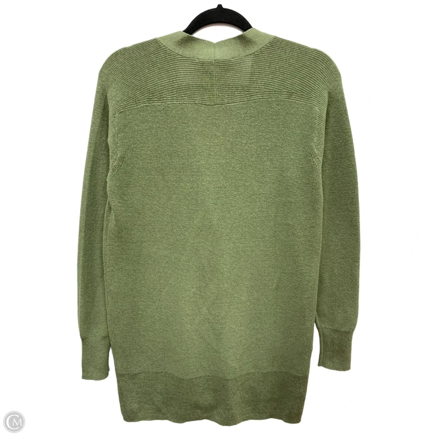 Sweater Cardigan By Loft In Green, Size: M