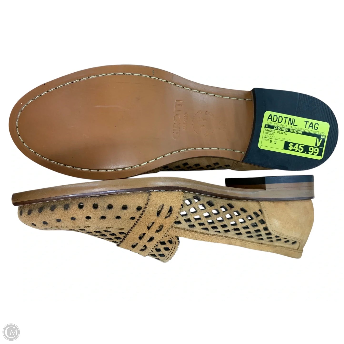 Shoes Flats By Clothes Mentor In Brown, Size: 9.5