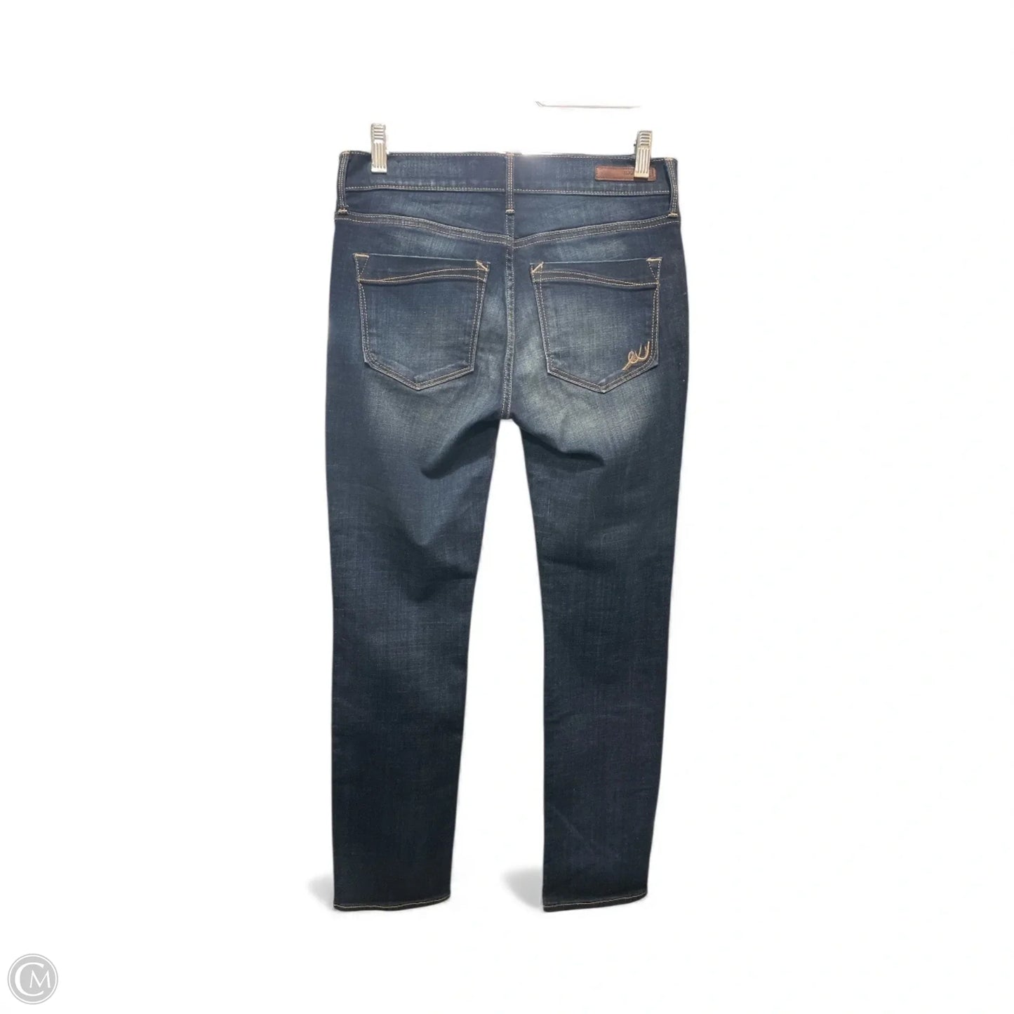 Jeans Straight By Express In Blue Denim, Size: 4