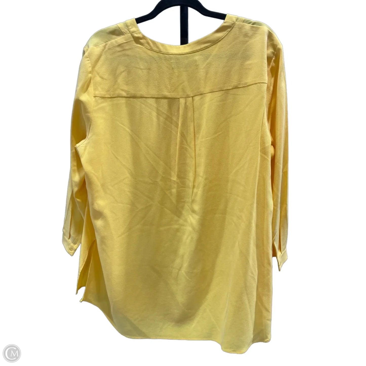 Tunic Designer By Lafayette 148 In Yellow, Size: Xl