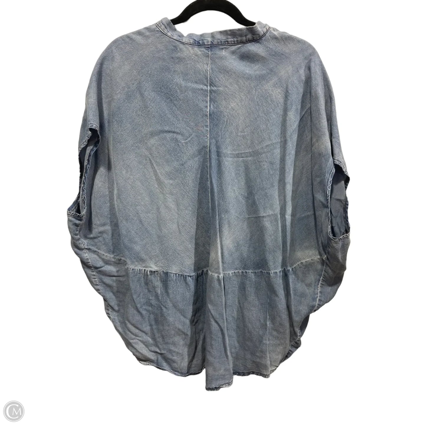 Top Short Sleeve By Mustard Seed In Blue, Size: M