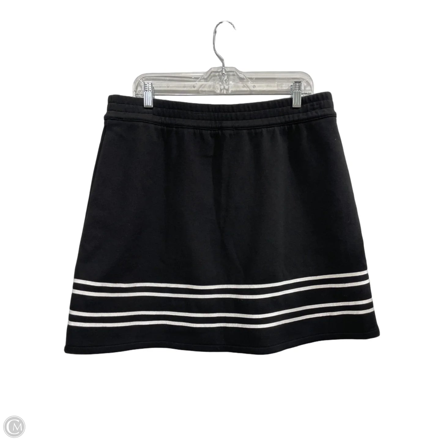 Skirt Midi By Talbots In Black & White, Size: L