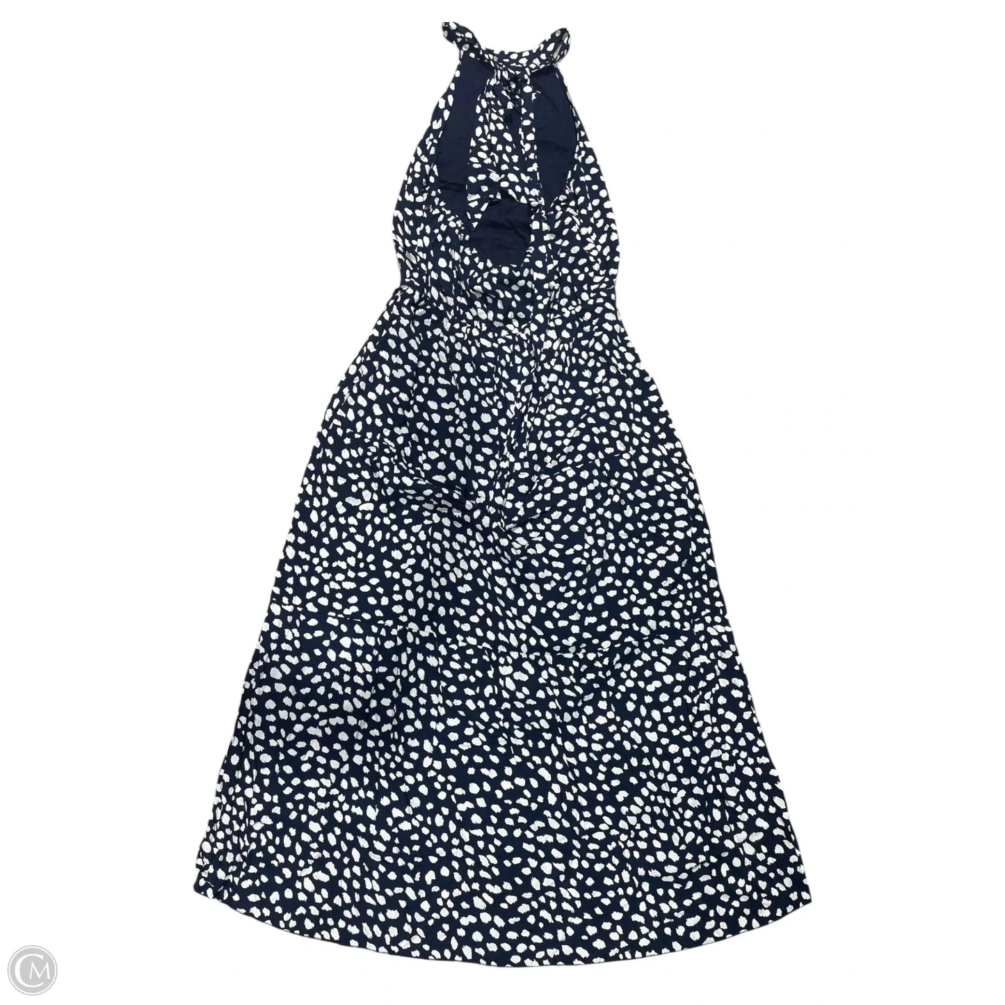 Dress Casual Maxi By Clothes Mentor In Blue & White, Size: L