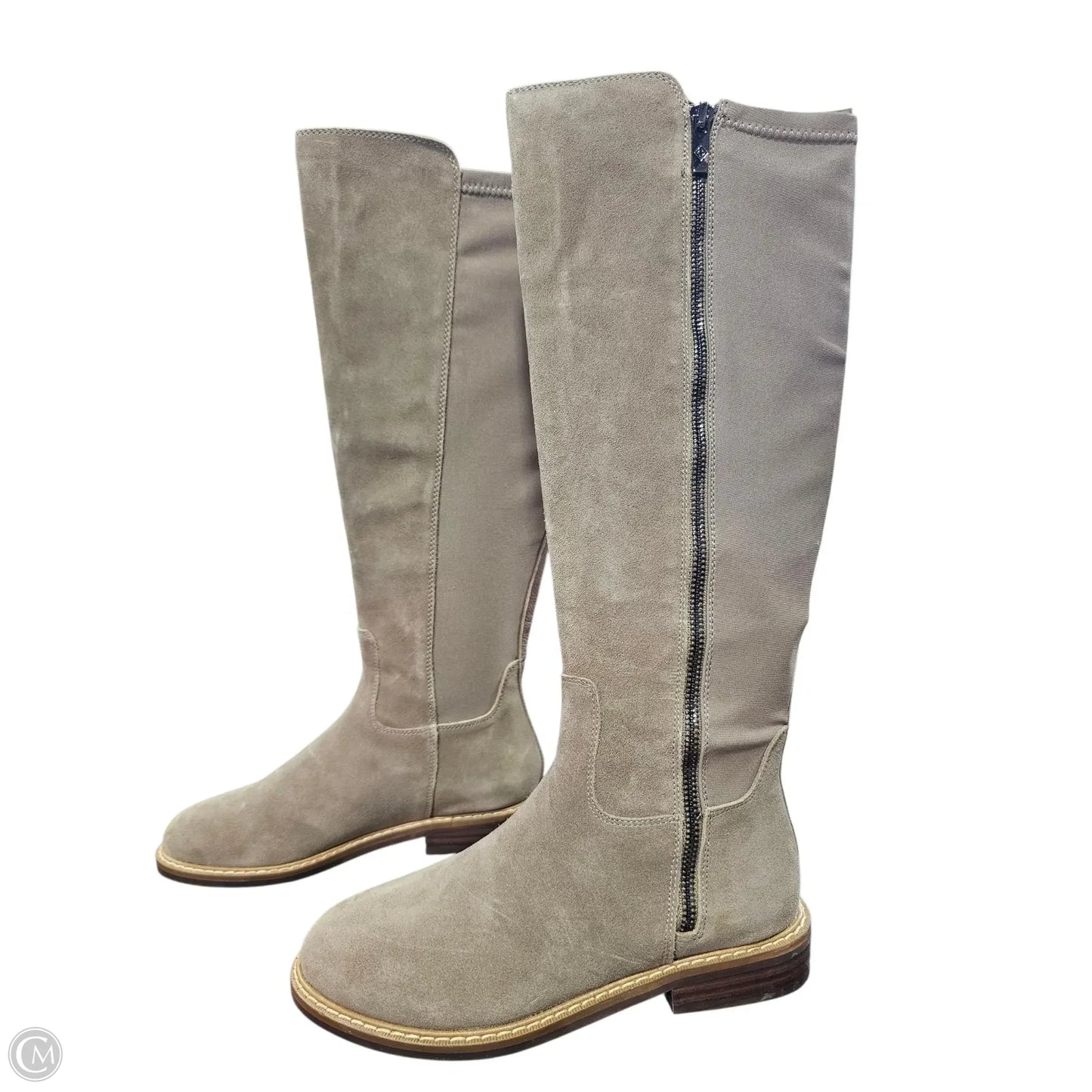 Boots Knee Flats By Donald Pliner In Grey, Size: 6
