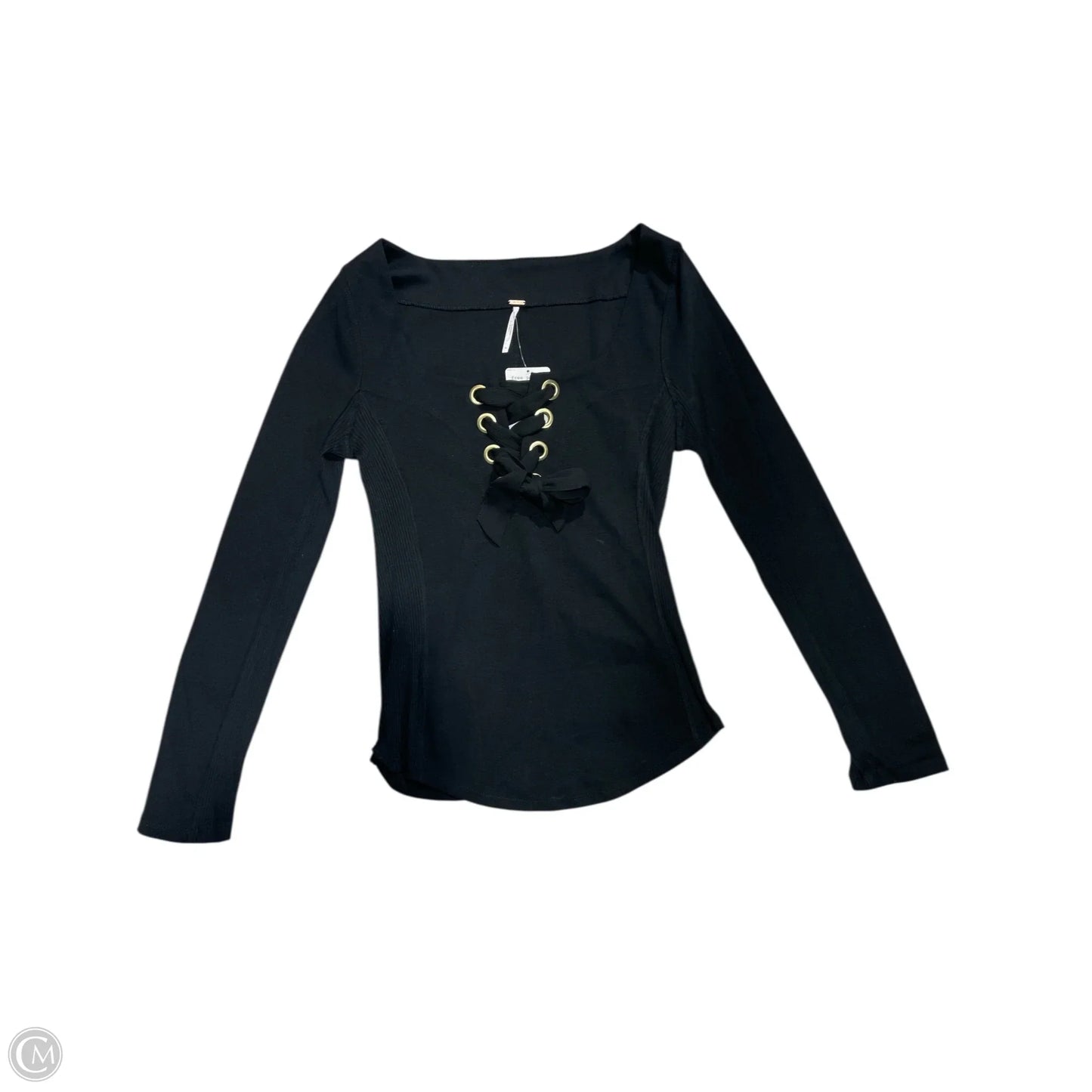 Blouse Long Sleeve By Free People In Black, Size: M