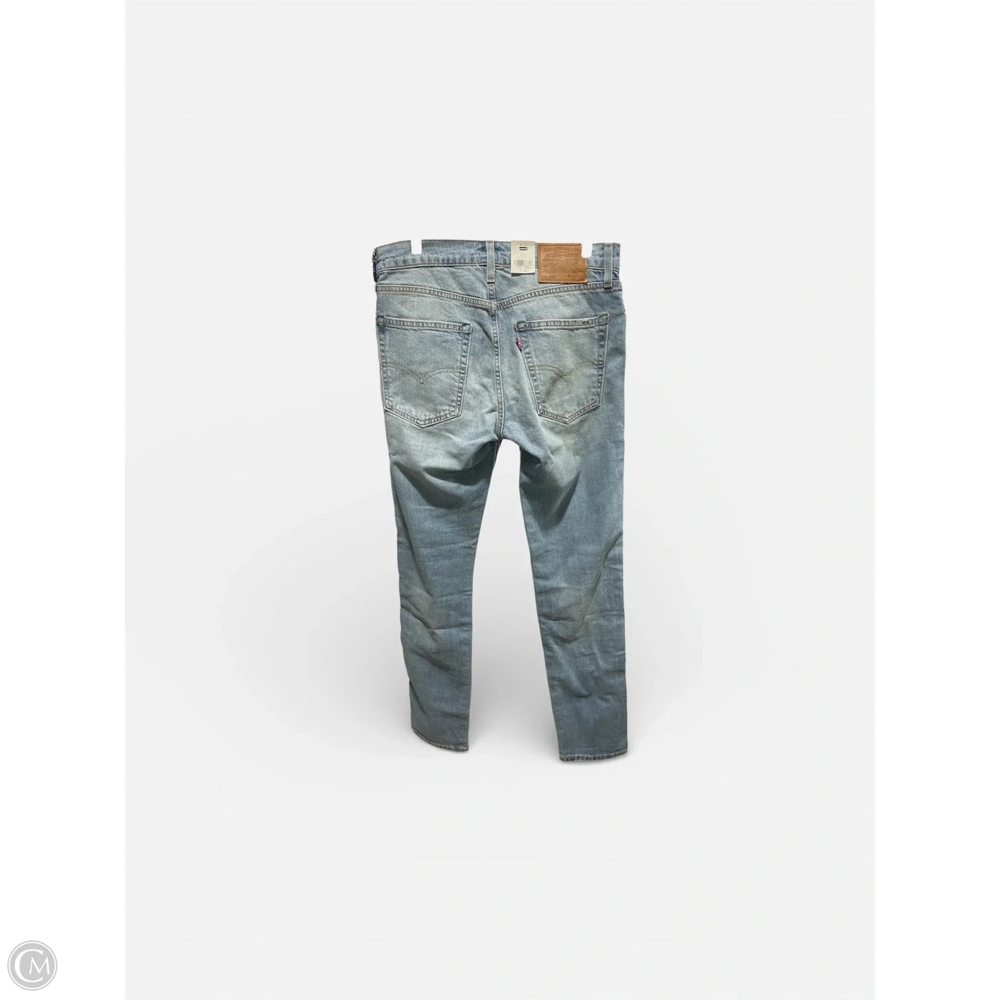 Jeans Straight By Levis In Blue Denim, Size: L