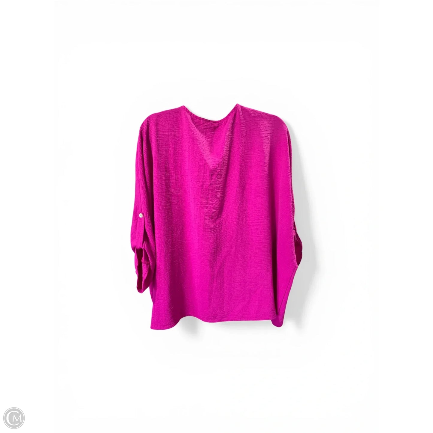 Blouse Short Sleeve By Entro In Purple, Size: S