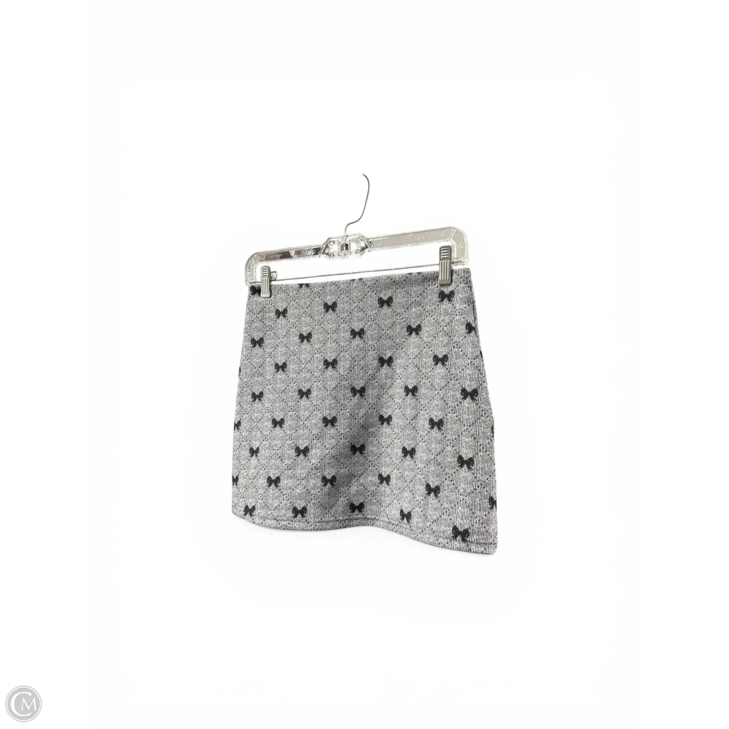 Skirt Mini & Short By Clothes Mentor In Black & Grey, Size: S