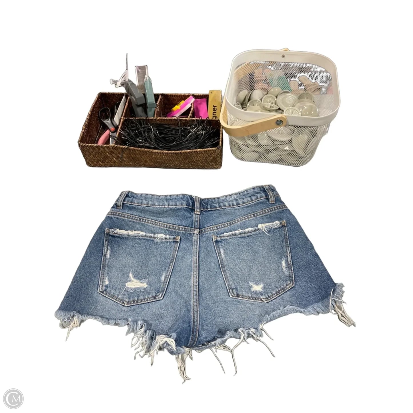 Shorts By Zara In Blue Denim, Size: 6