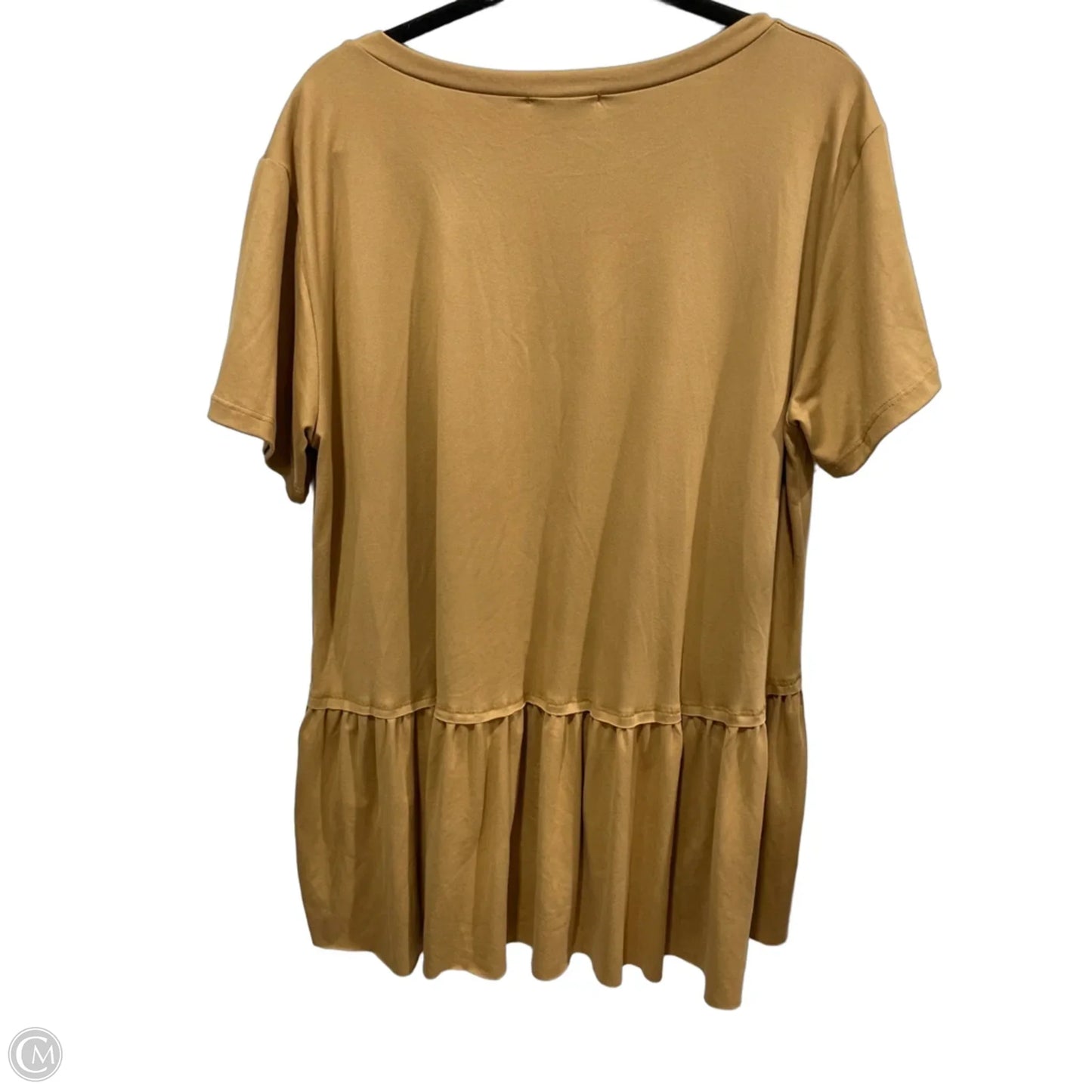 Top Short Sleeve By Entro In Brown, Size: Xl