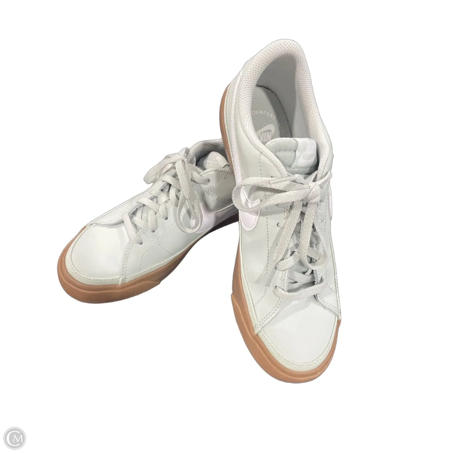 Shoes Sneakers By Nike In Green & White, Size: 6
