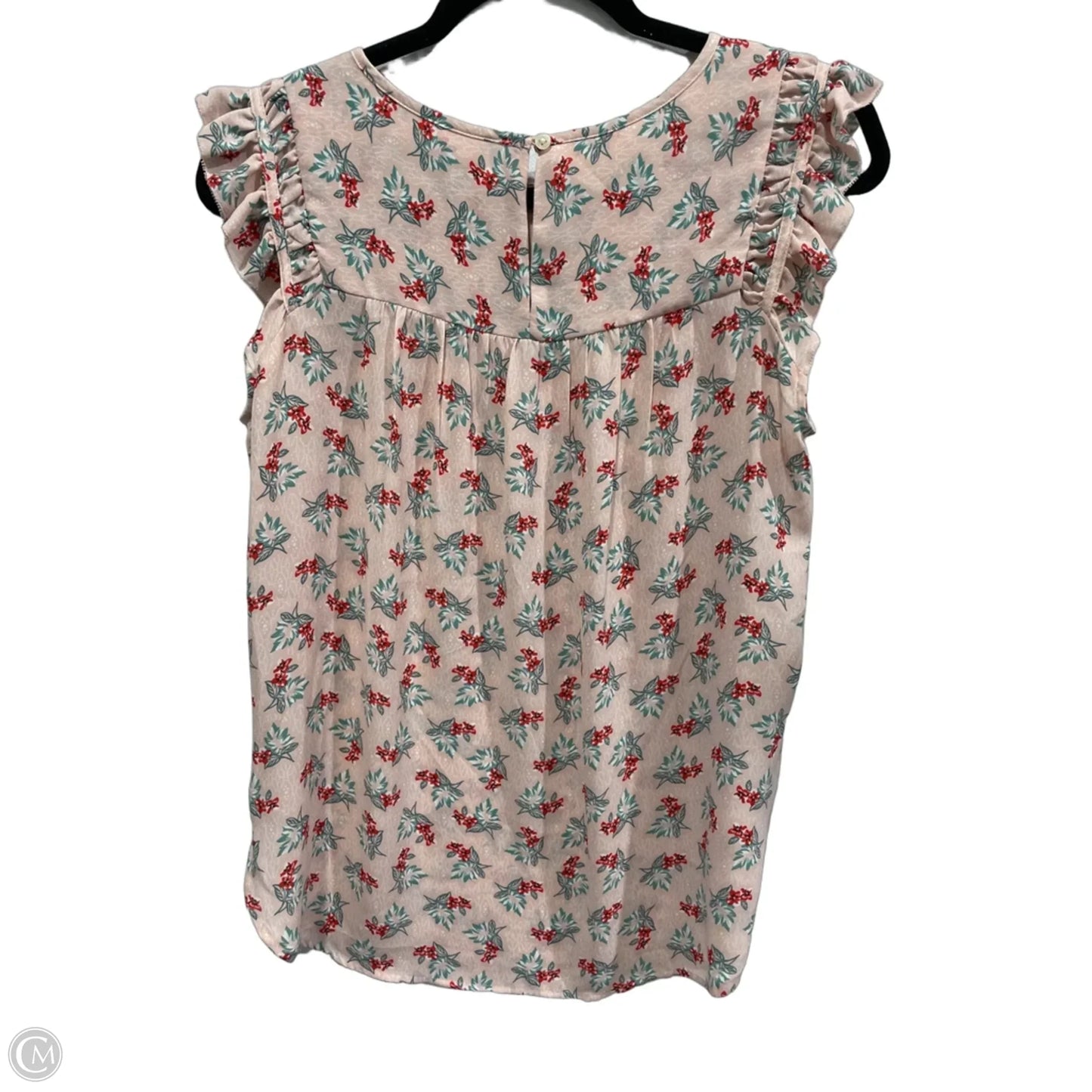 Blouse Sleeveless By Loft In Floral Print, Size: S
