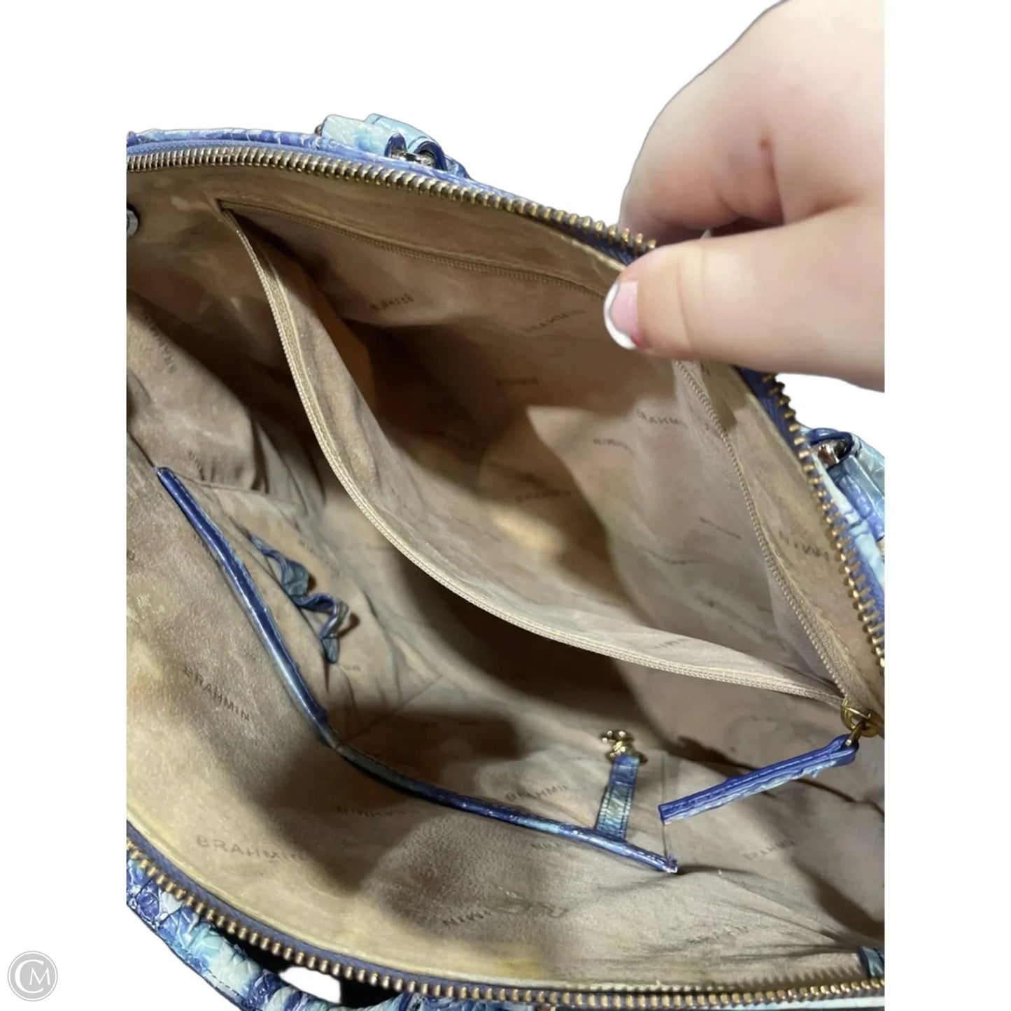 Handbag Designer By Brahmin, Size: Medium