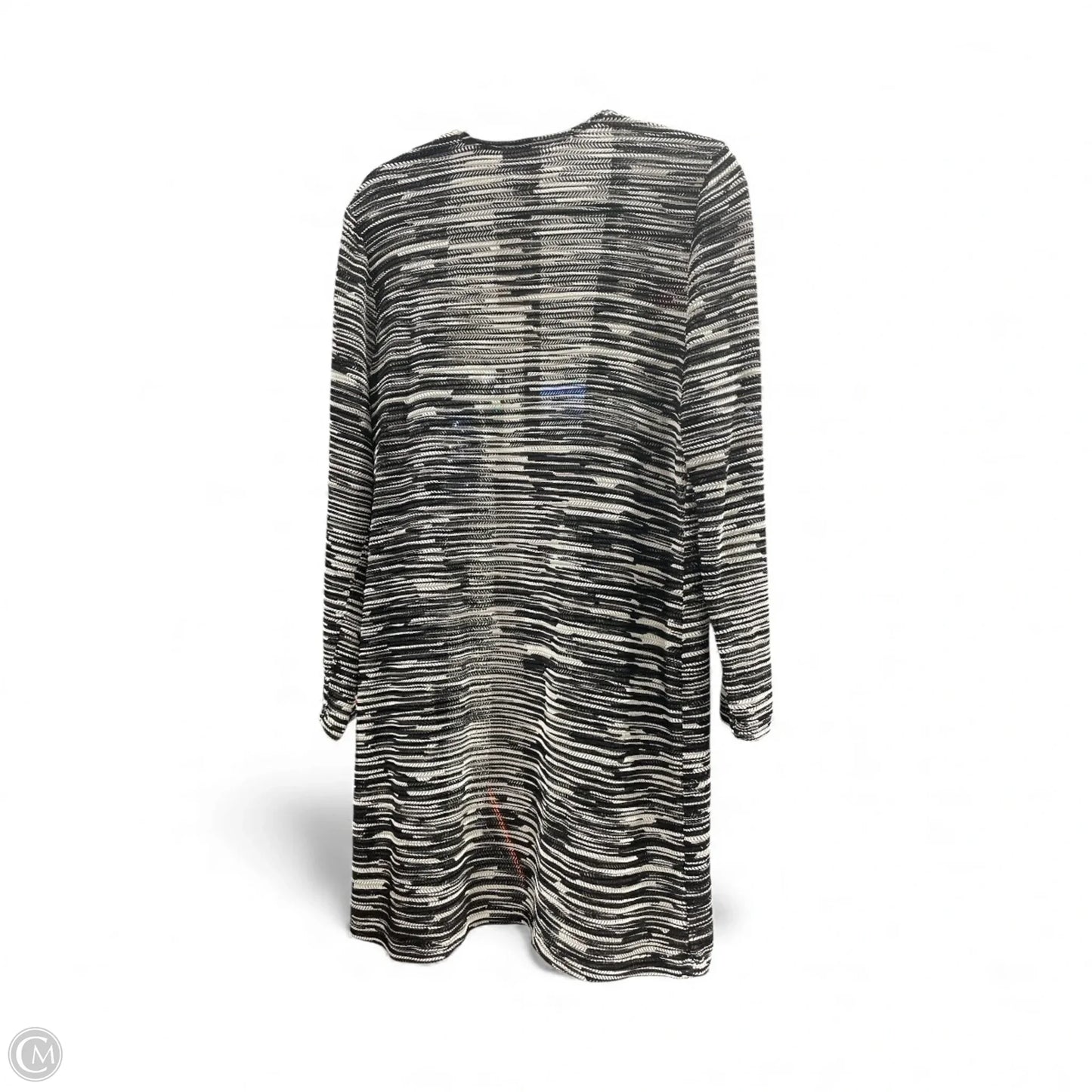 Cardigan By Chicos In Black & White, Size: M