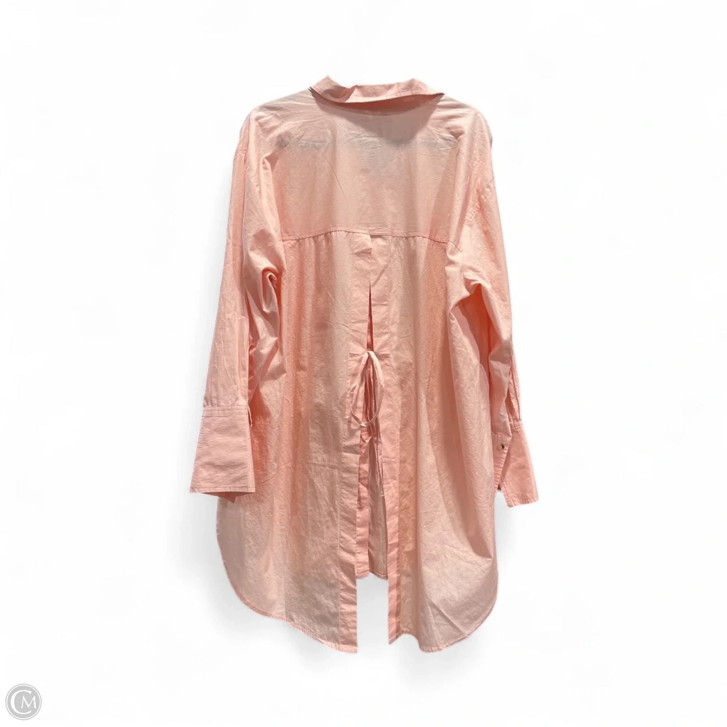 Tunic Long Sleeve By Free People In Peach, Size: L