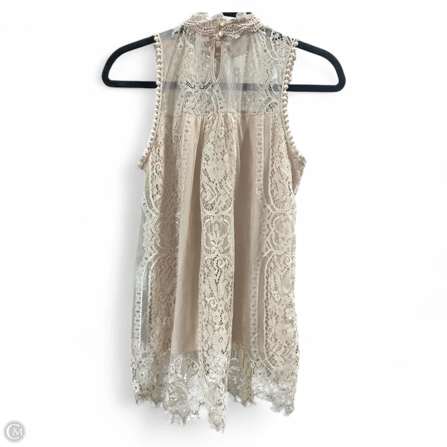 Blouse Sleeveless By Ny Collection In Tan, Size: S